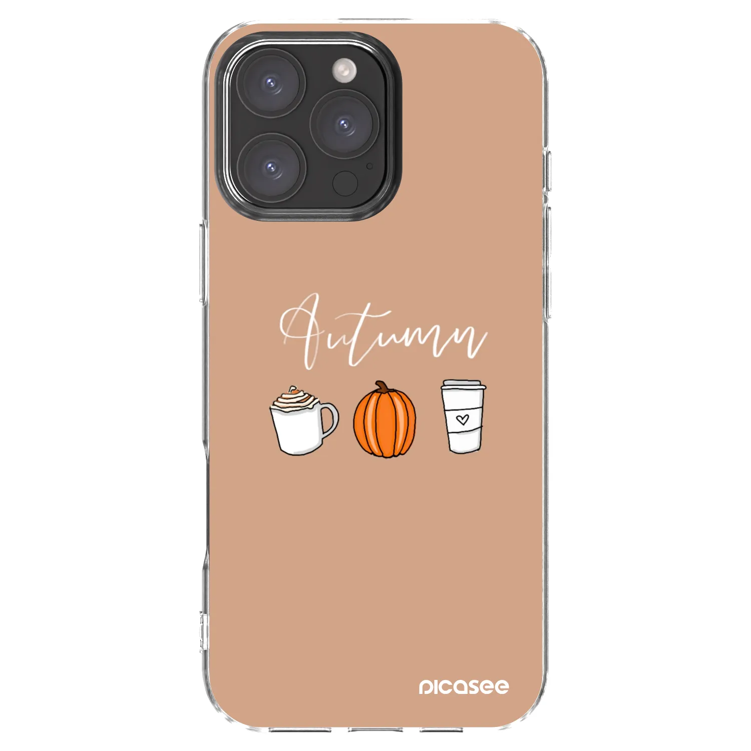 Picasee átlátszó szilikon tok az alábbi mobiltelefonokra Apple iPhone 16 Pro Max - Autumn
