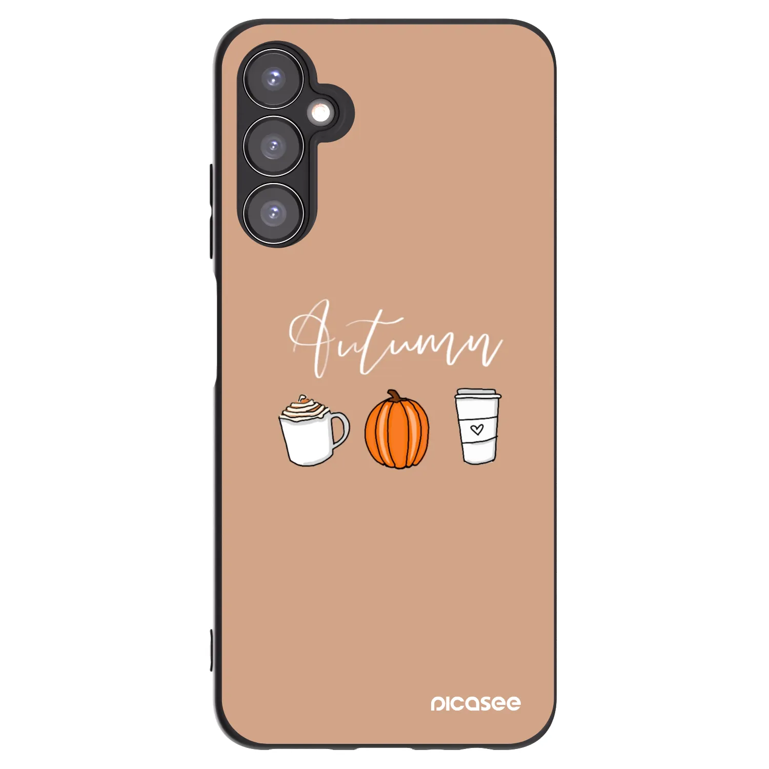 Picasee fekete szilikon tok az alábbi mobiltelefonokra Samsung Galaxy A05s A057G - Autumn