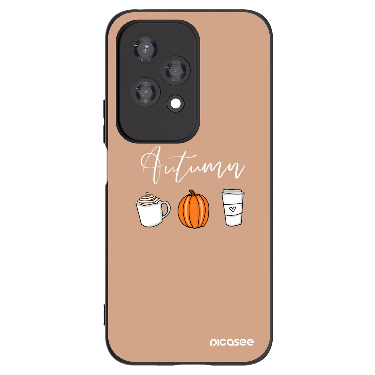 Picasee fekete szilikon tok az alábbi mobiltelefonokra Honor 200 Lite - Autumn