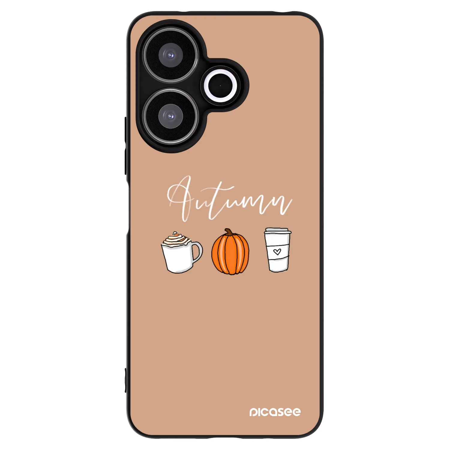 Picasee fekete szilikon tok az alábbi mobiltelefonokra Xiaomi Redmi 13 4G - Autumn