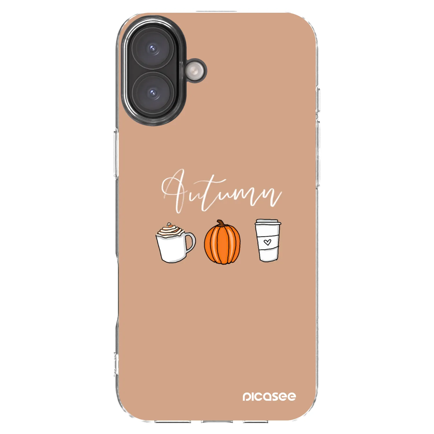 Picasee átlátszó szilikon tok az alábbi mobiltelefonokra Apple iPhone 16 Plus - Autumn