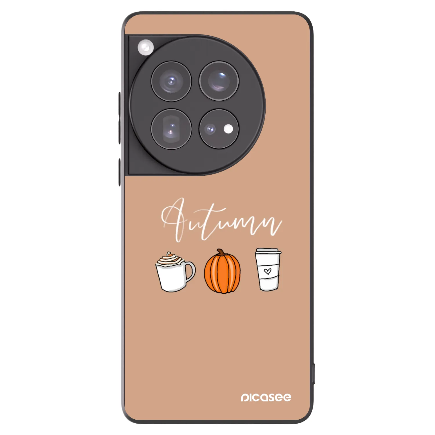 Picasee fekete szilikon tok az alábbi mobiltelefonokra OnePlus 12 5G - Autumn