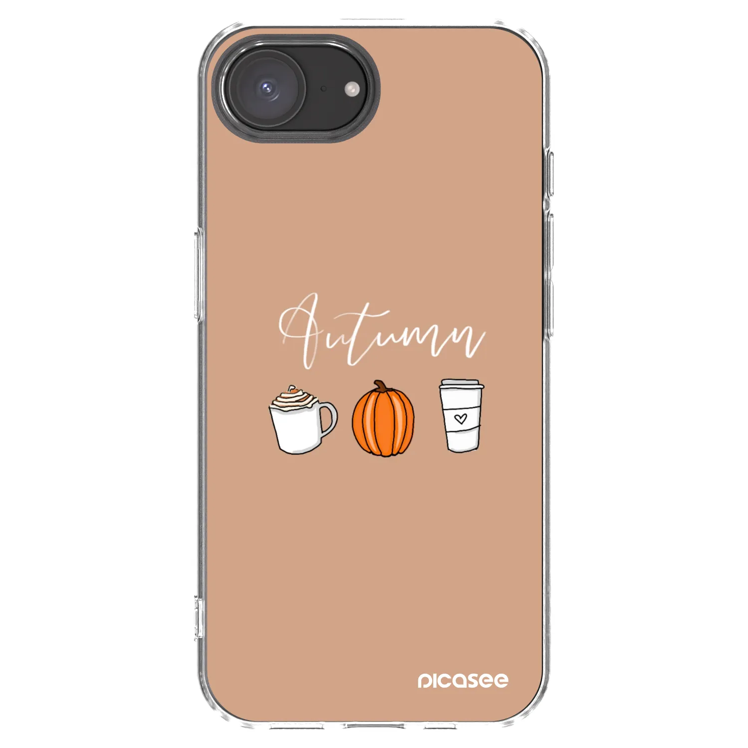 Picasee átlátszó szilikon tok az alábbi mobiltelefonokra Apple iPhone 16e - Autumn