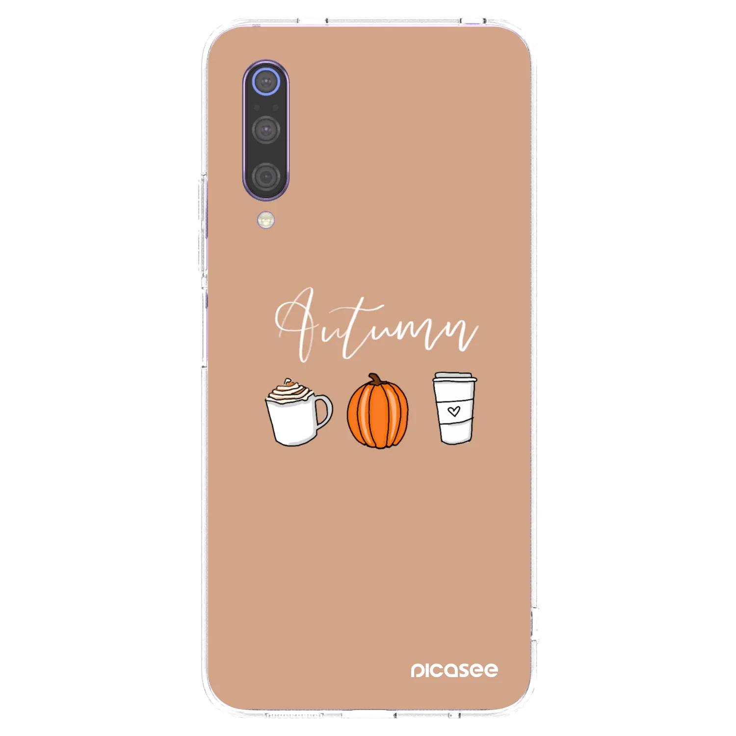 Picasee átlátszó szilikon tok az alábbi mobiltelefonokra Xiaomi Mi 9 - Autumn