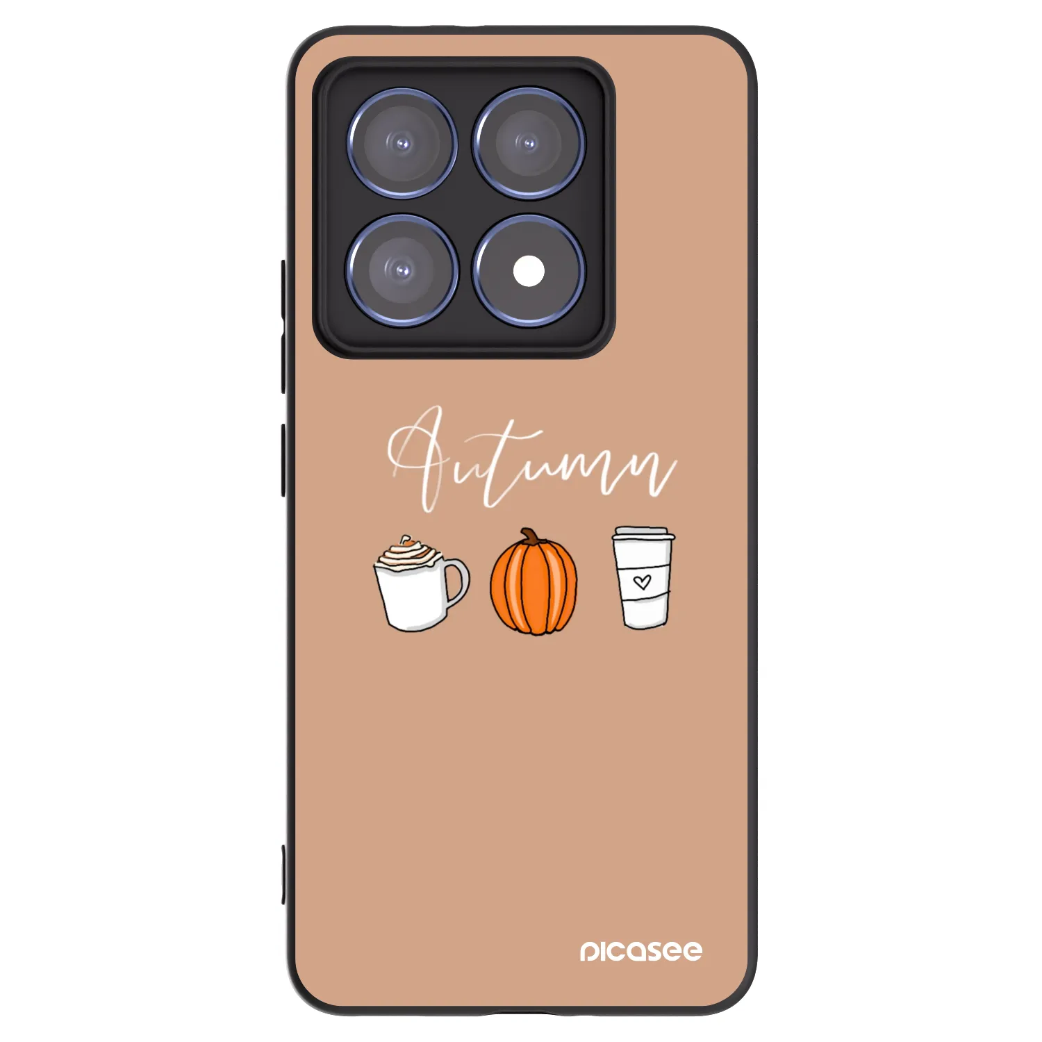 Picasee fekete szilikon tok az alábbi mobiltelefonokra Xiaomi 14T Pro - Autumn