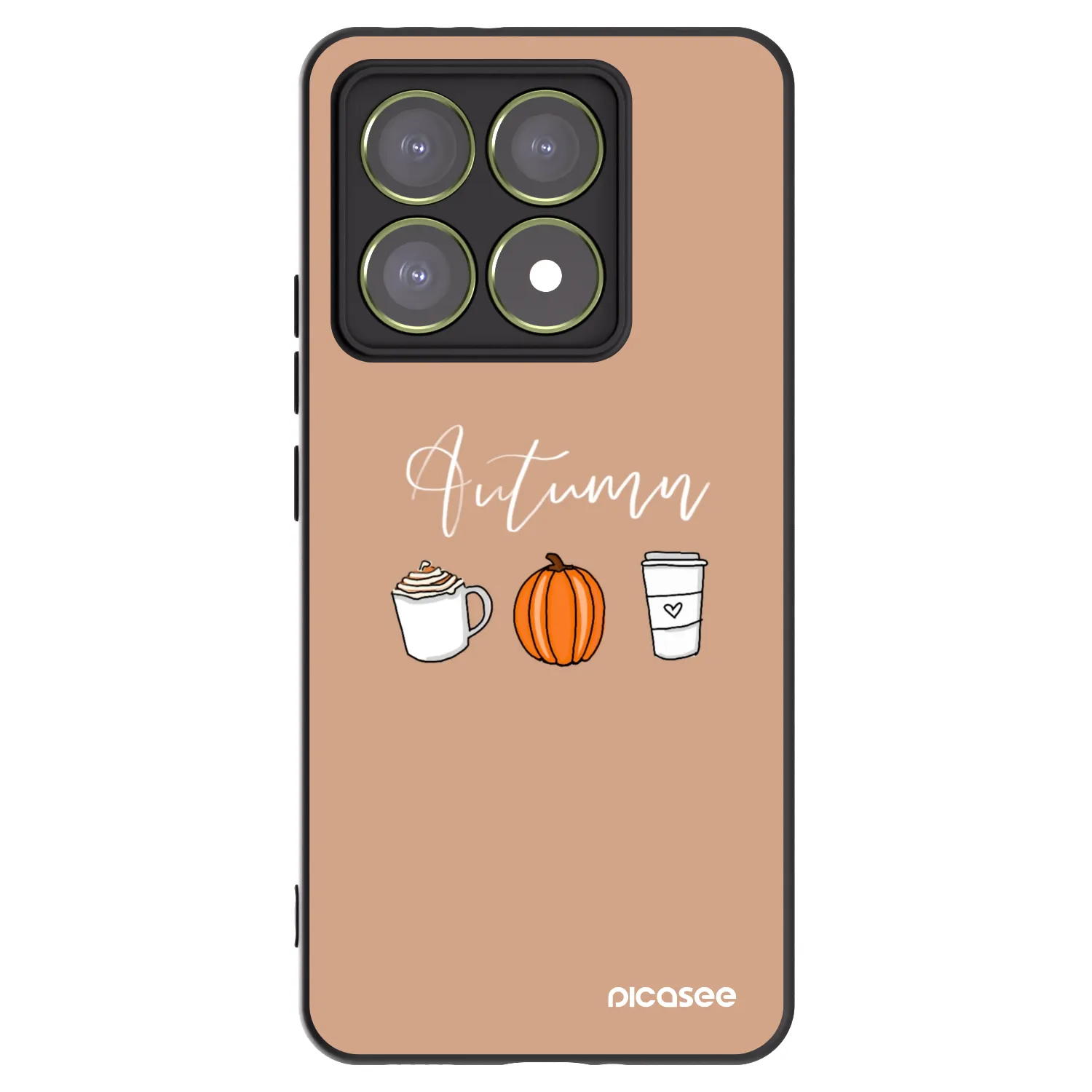 Picasee fekete szilikon tok az alábbi mobiltelefonokra Xiaomi 14T - Autumn