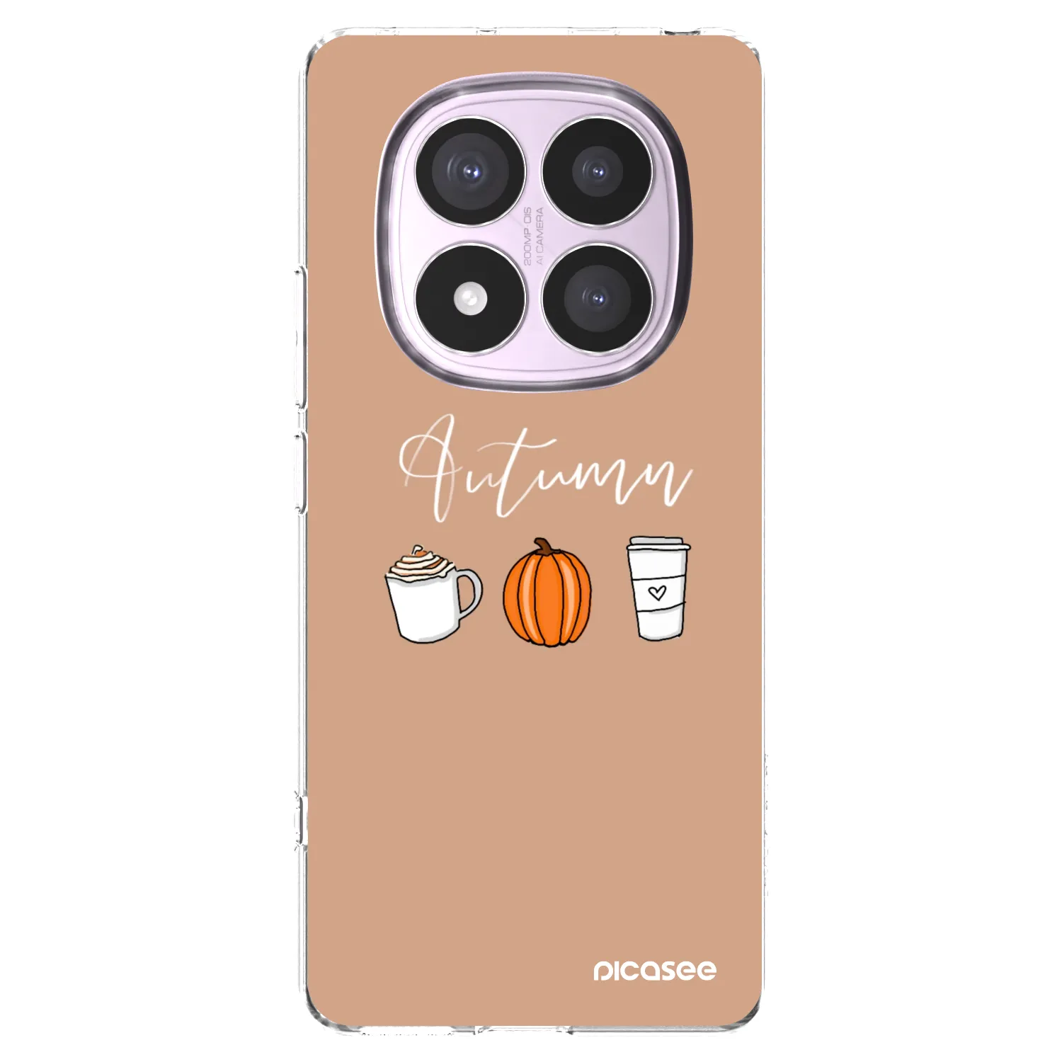 Picasee átlátszó szilikon tok az alábbi mobiltelefonokra Xiaomi Redmi Note 14 Pro 5G - Autumn