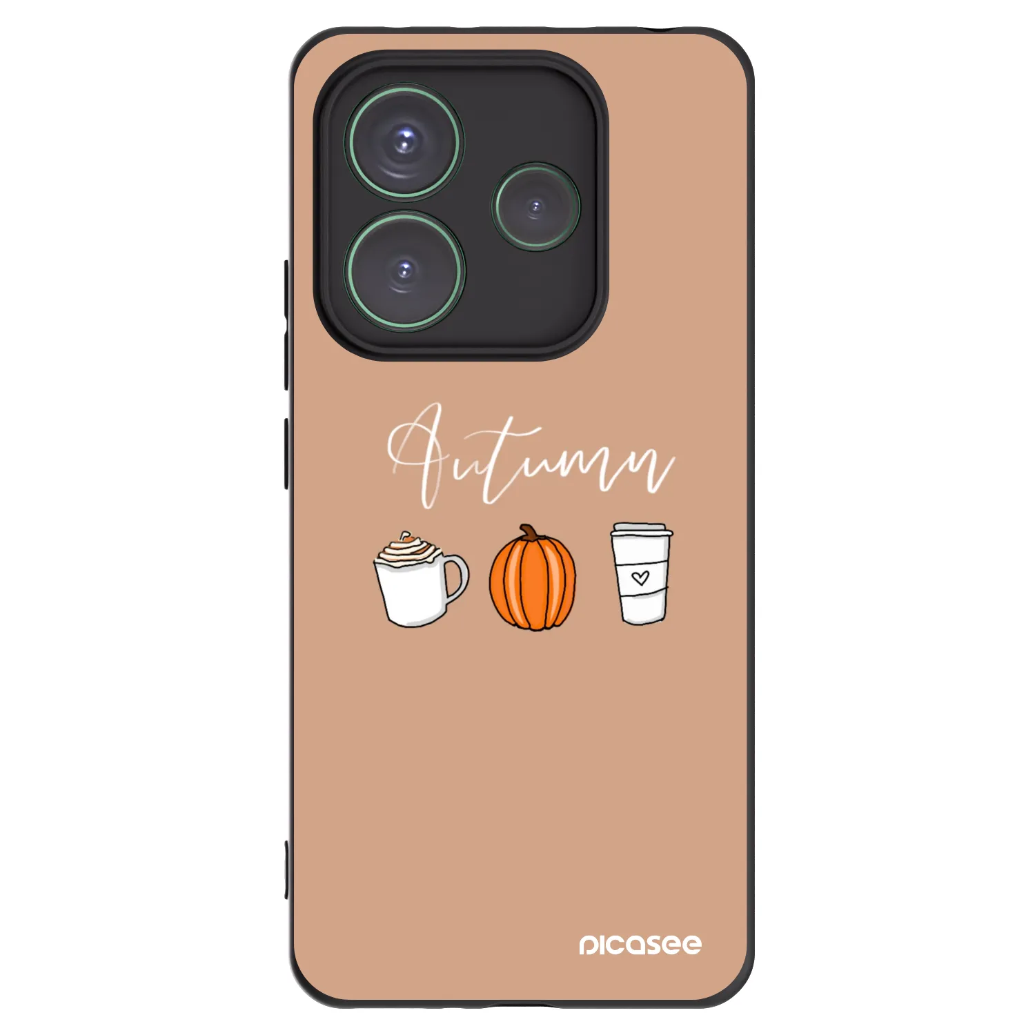 Picasee fekete szilikon tok az alábbi mobiltelefonokra Xiaomi Redmi Note 14 5G - Autumn