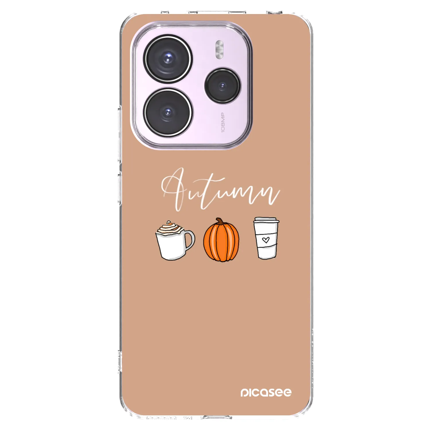 Picasee átlátszó szilikon tok az alábbi mobiltelefonokra Xiaomi Redmi Note 14 5G - Autumn