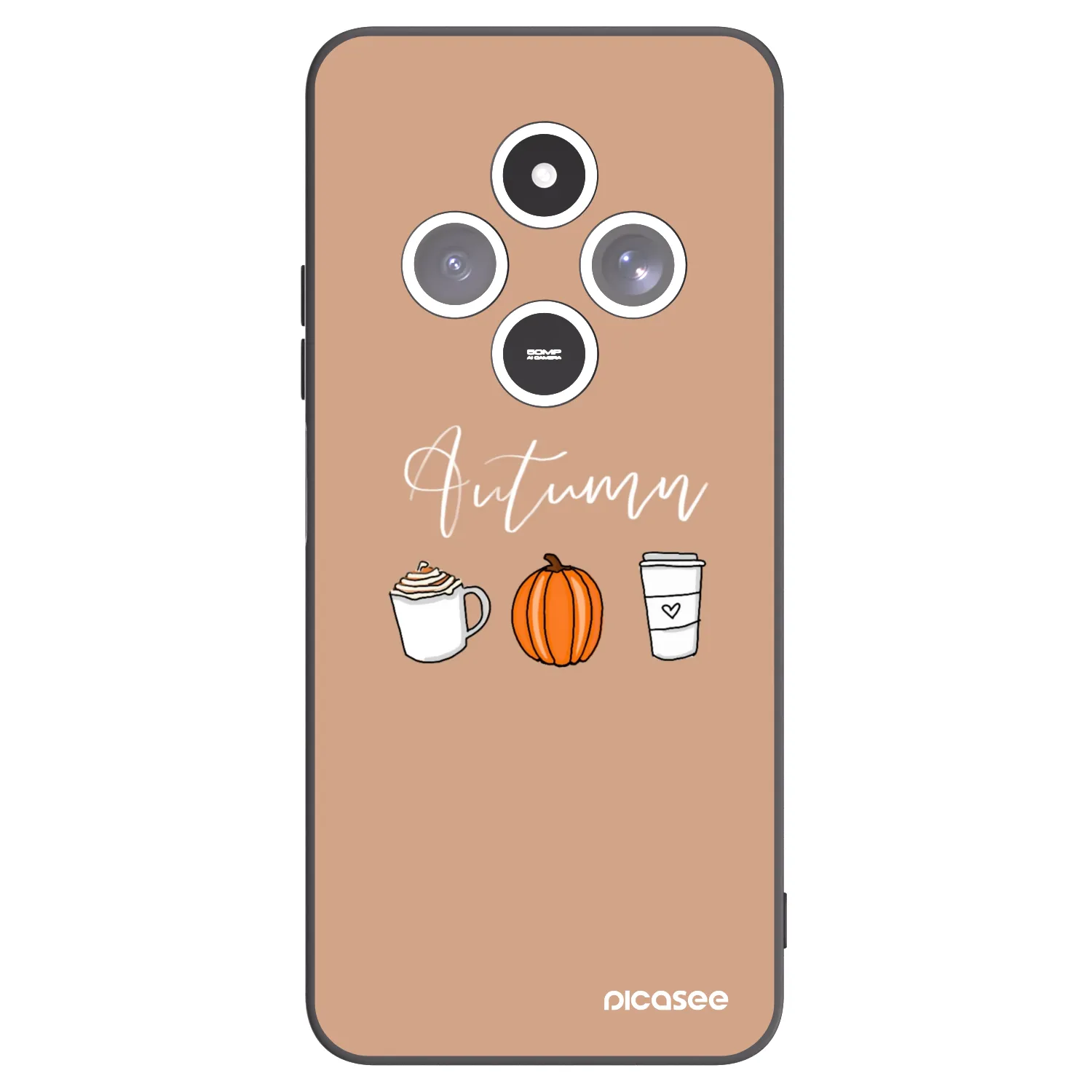 Picasee fekete szilikon tok az alábbi mobiltelefonokra Xiaomi Redmi 14C - Autumn