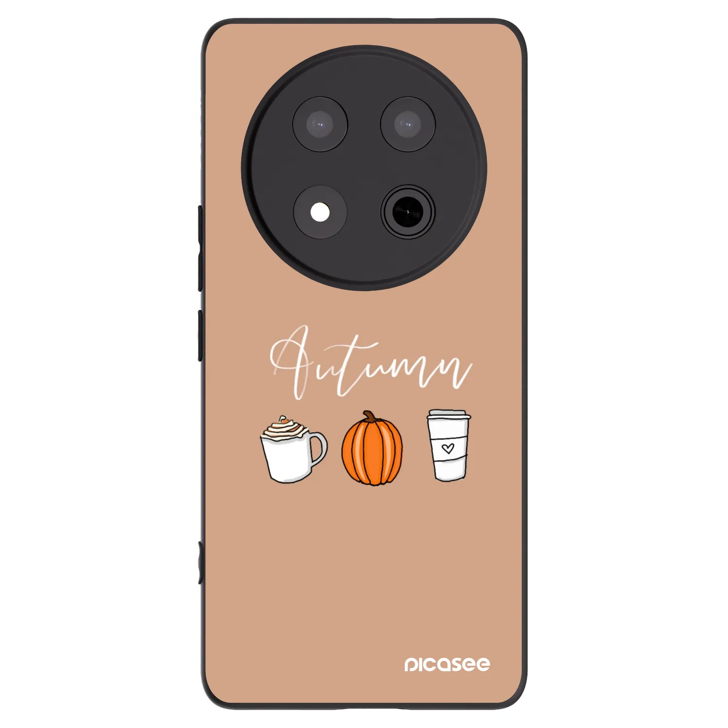 Picasee fekete szilikon tok az alábbi mobiltelefonokra Honor Magic7 Lite 5G - Autumn