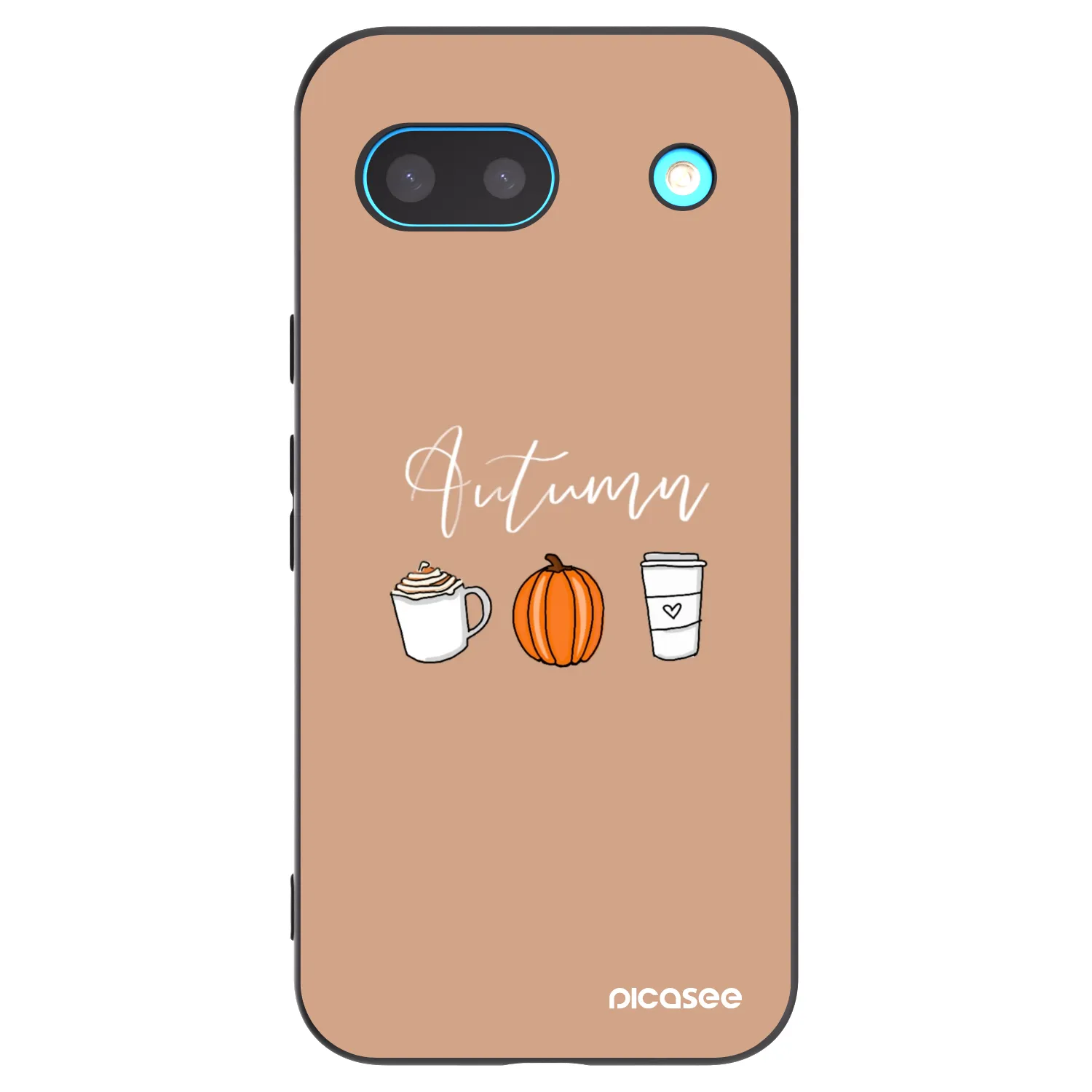 Picasee fekete szilikon tok az alábbi mobiltelefonokra Google Pixel 8a - Autumn