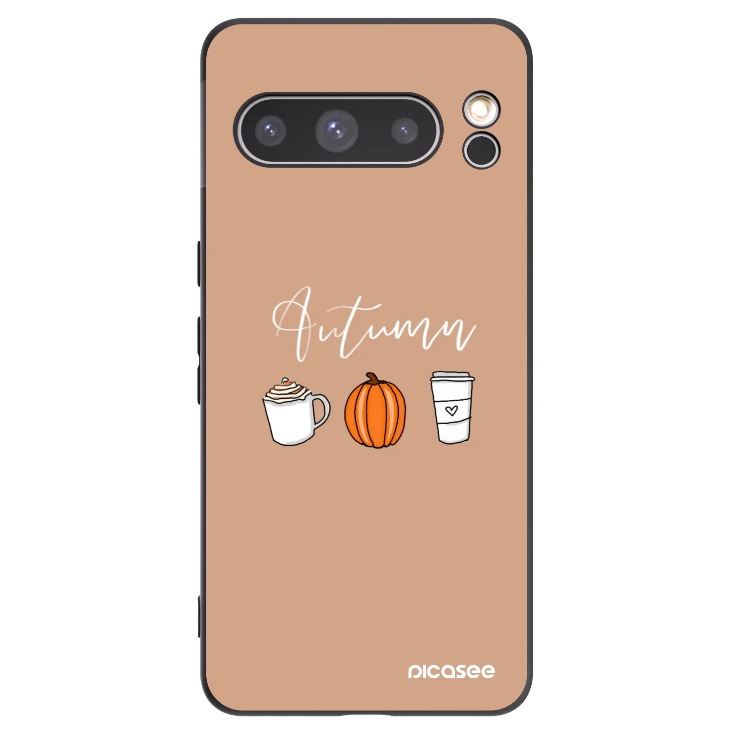 Picasee fekete szilikon tok az alábbi mobiltelefonokra Google Pixel 8 Pro - Autumn