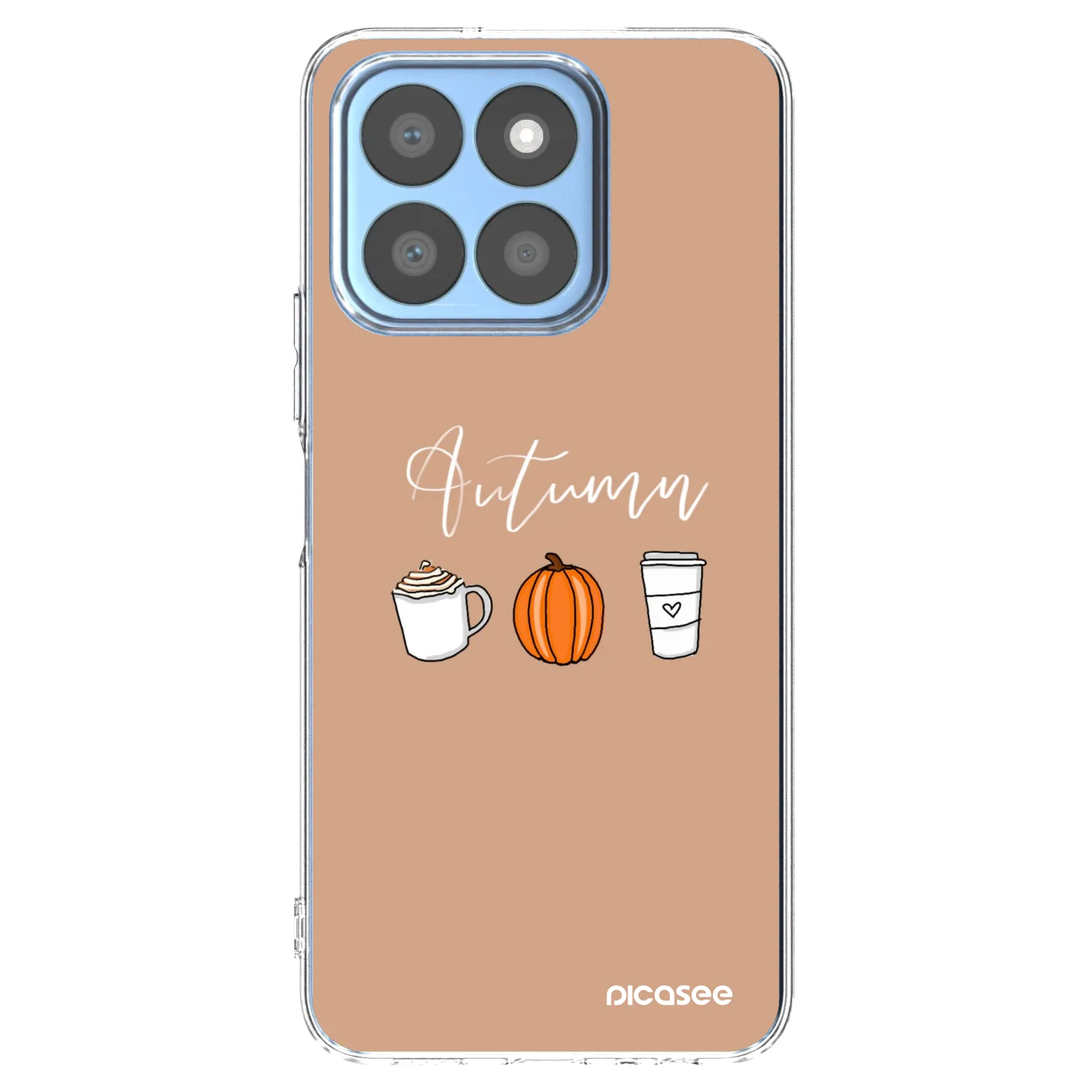 Picasee átlátszó szilikon tok az alábbi mobiltelefonokra Honor X8c - Autumn