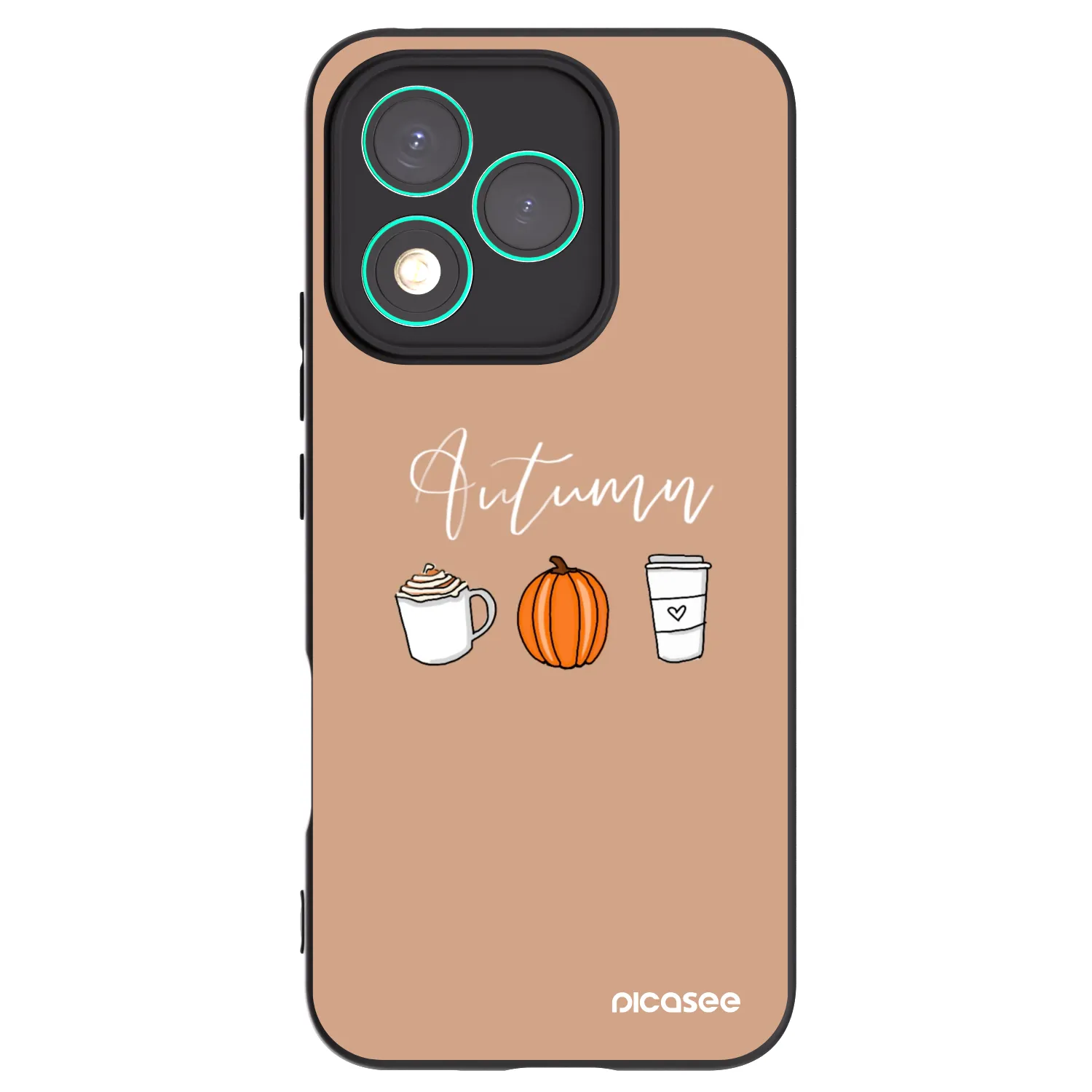 Picasee fekete szilikon tok az alábbi mobiltelefonokra Honor 400 Lite 5G - Autumn