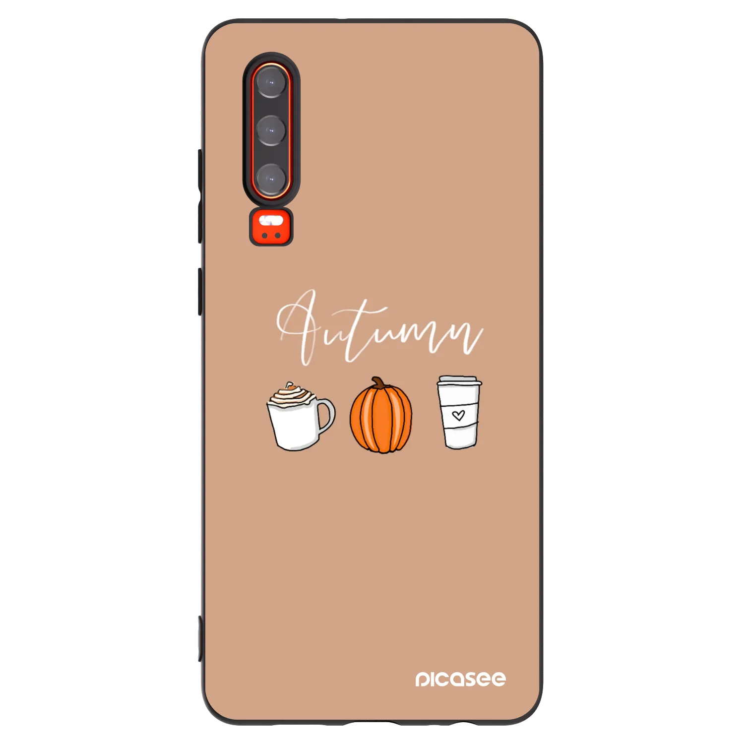 Picasee fekete szilikon tok az alábbi mobiltelefonokra Huawei P30 - Autumn