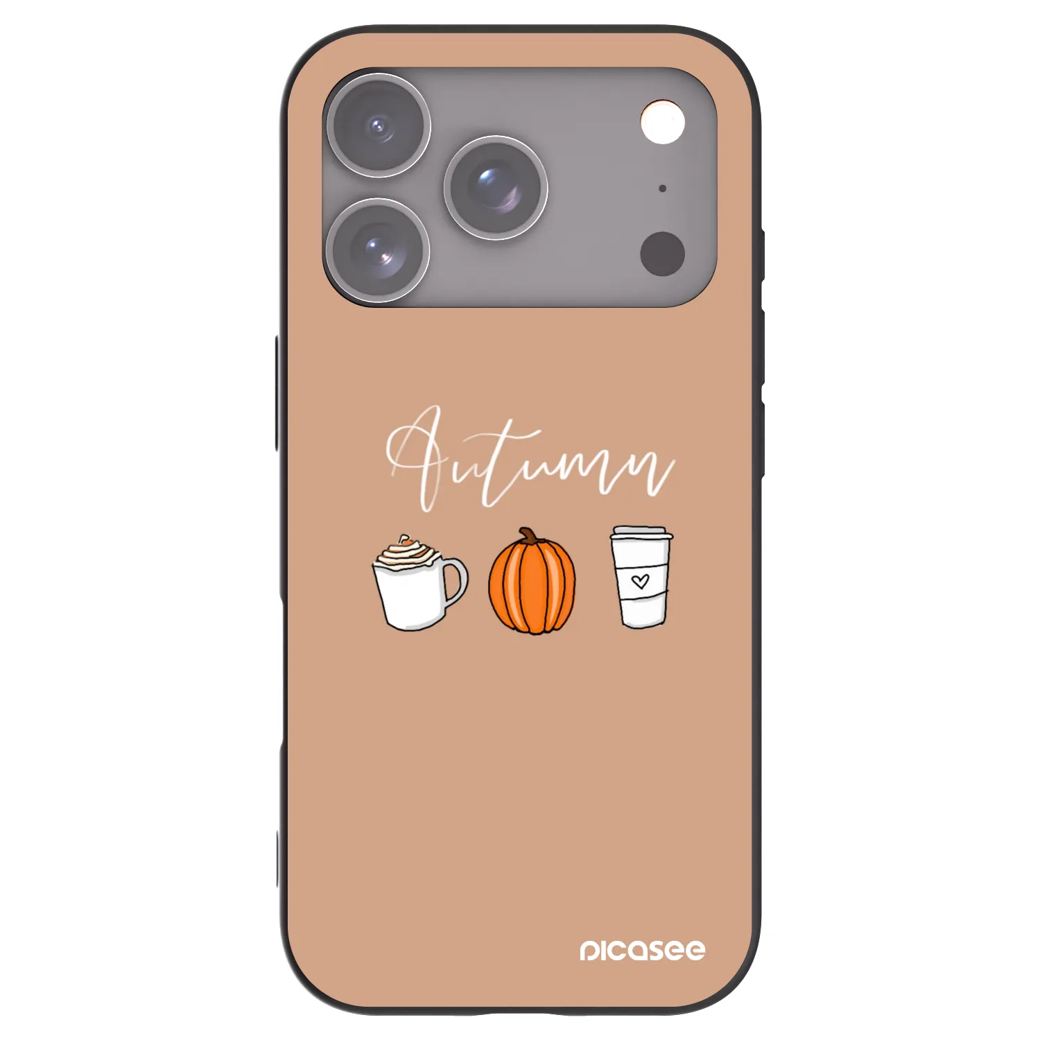 Picasee fekete szilikon tok az alábbi mobiltelefonokra Apple iPhone 17 Pro - Autumn