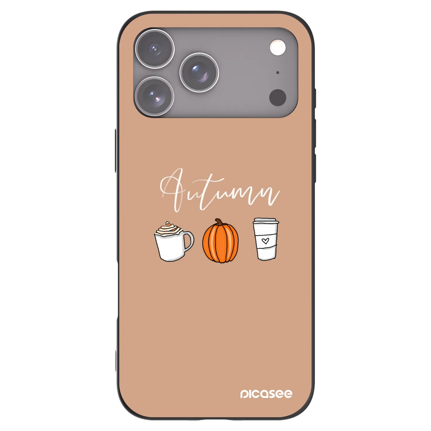 Picasee fekete szilikon tok az alábbi mobiltelefonokra Apple iPhone 17 Pro Max - Autumn