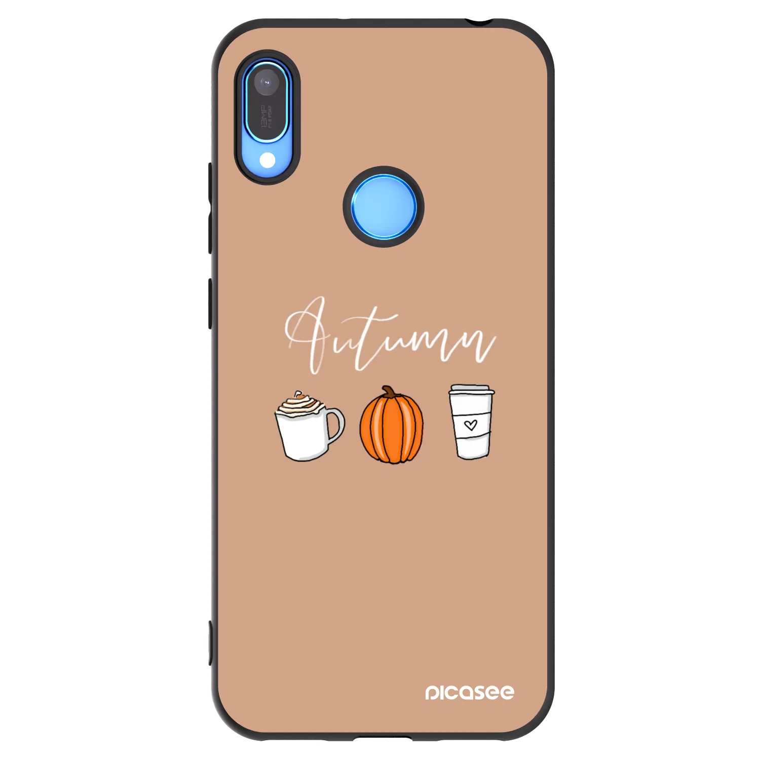 Picasee fekete szilikon tok az alábbi mobiltelefonokra Huawei Y6 2019 - Autumn