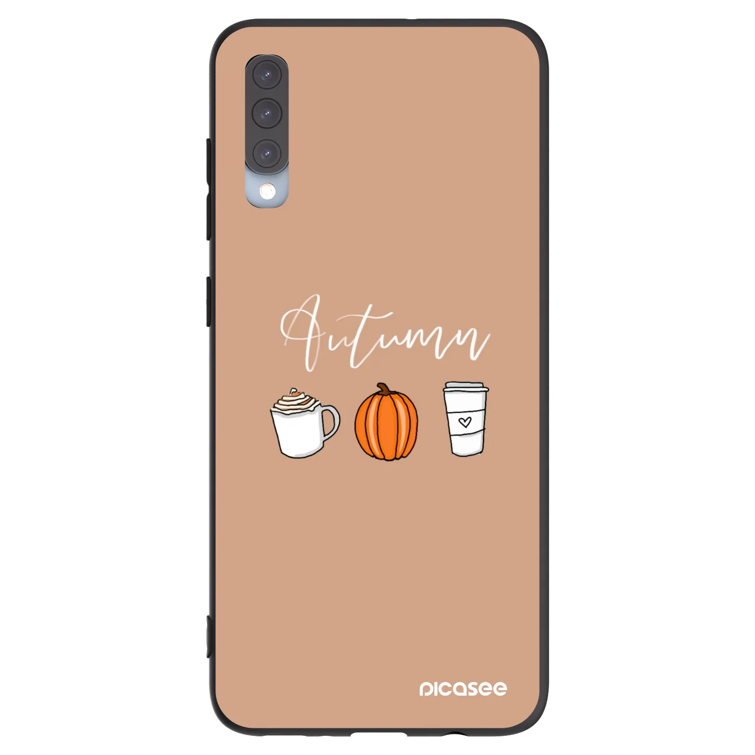 Picasee fekete szilikon tok az alábbi mobiltelefonokra Samsung Galaxy A70 A705F - Autumn