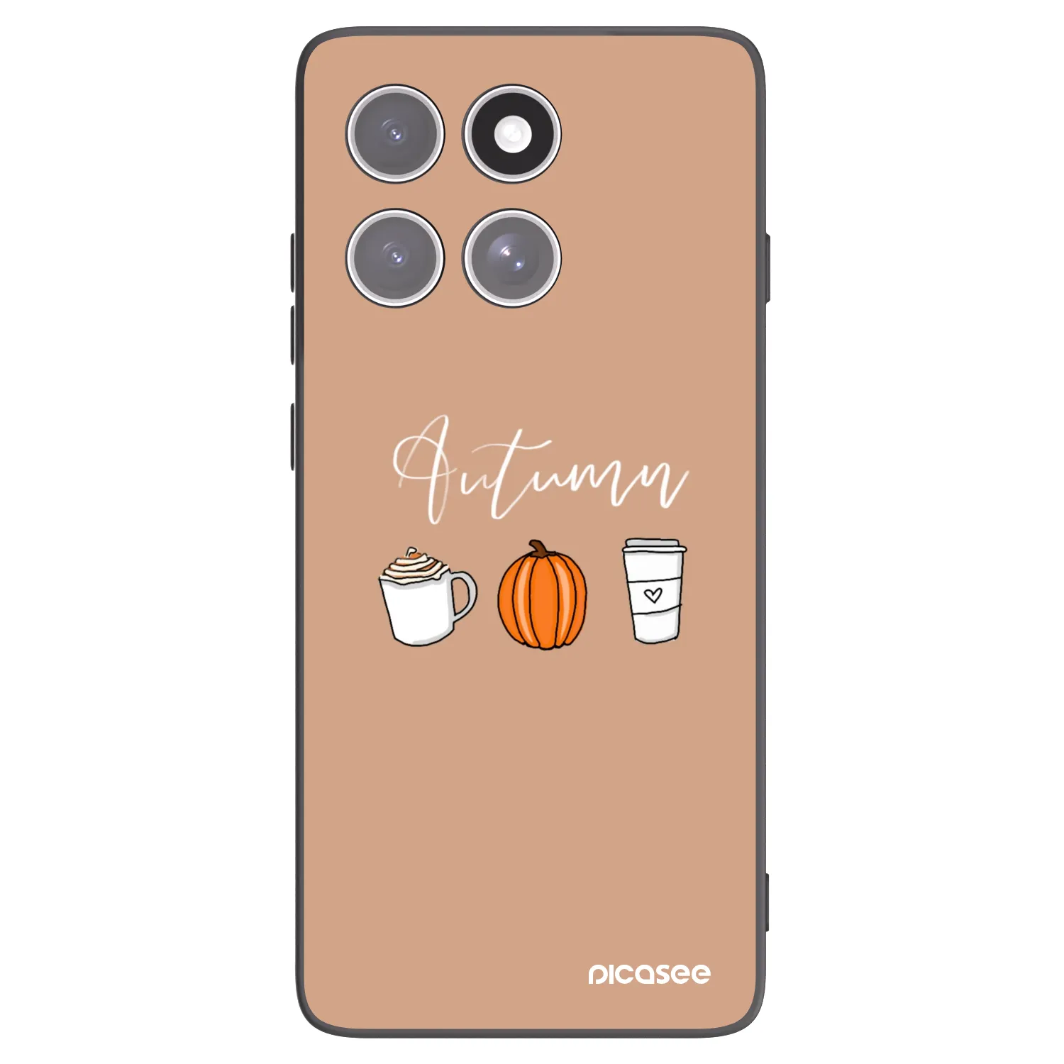 Picasee fekete szilikon tok az alábbi mobiltelefonokra Motorola Edge 60 Pro - Autumn