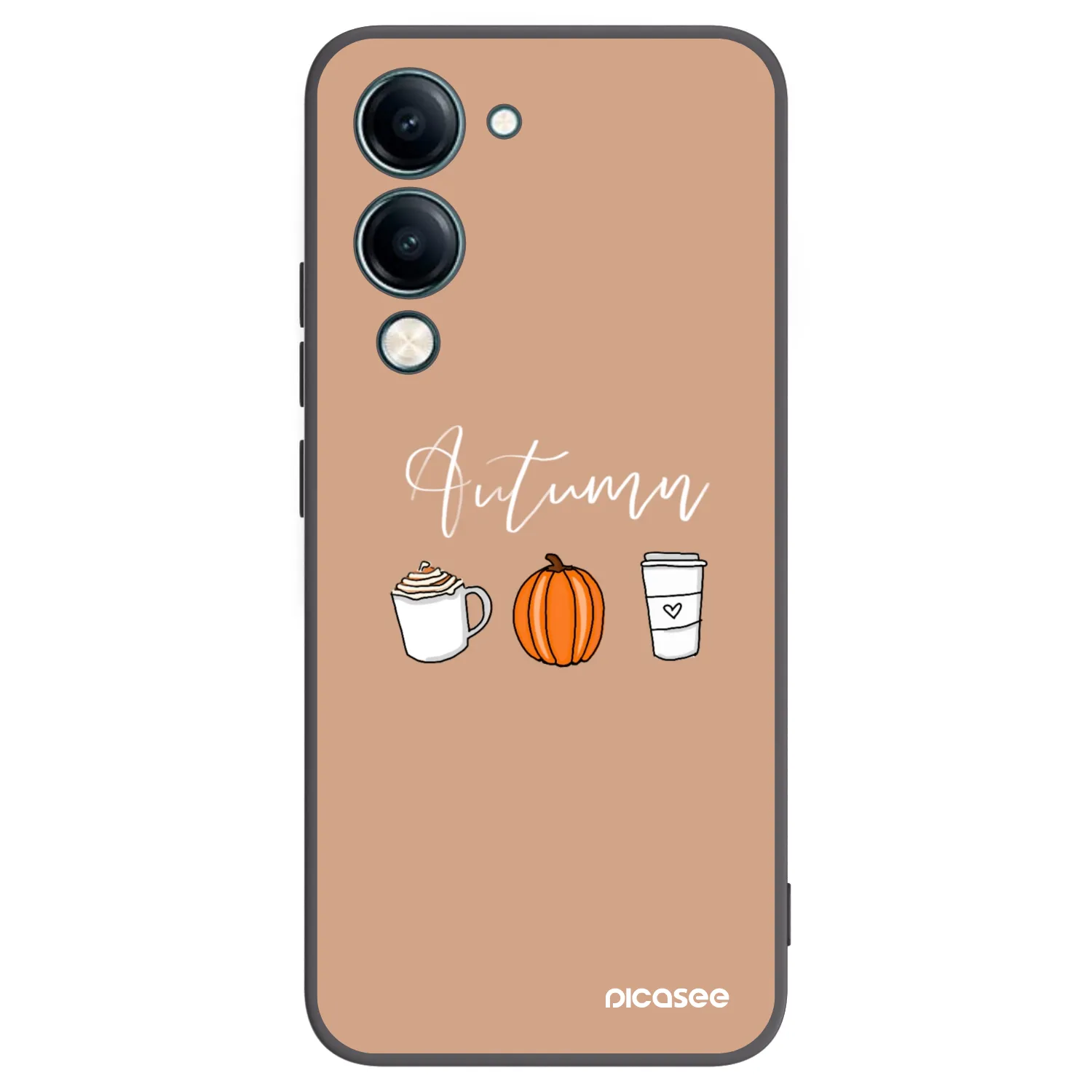 Picasee fekete szilikon tok az alábbi mobiltelefonokra Vivo Y29s 5G - Autumn