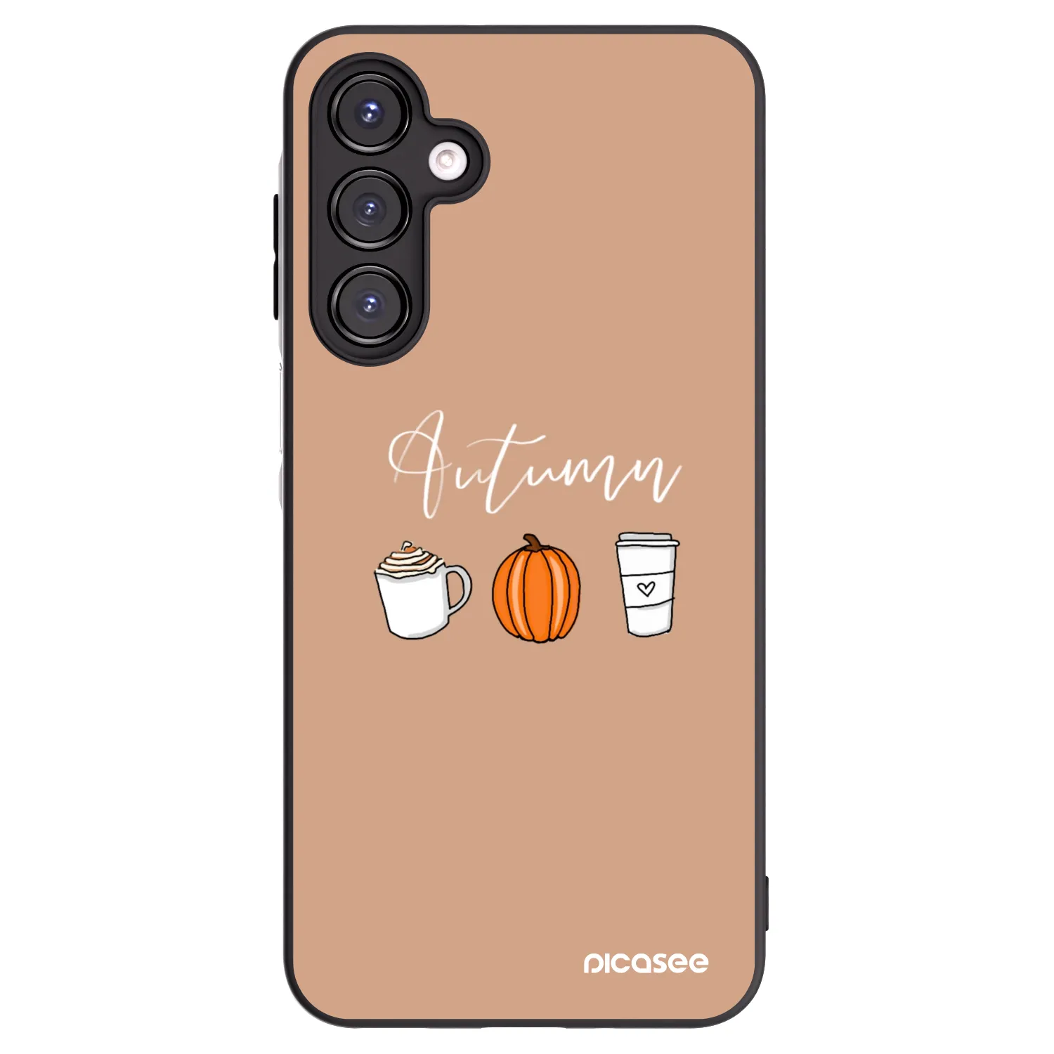 Picasee fekete szilikon tok az alábbi mobiltelefonokra Samsung Galaxy A16 4G - Autumn