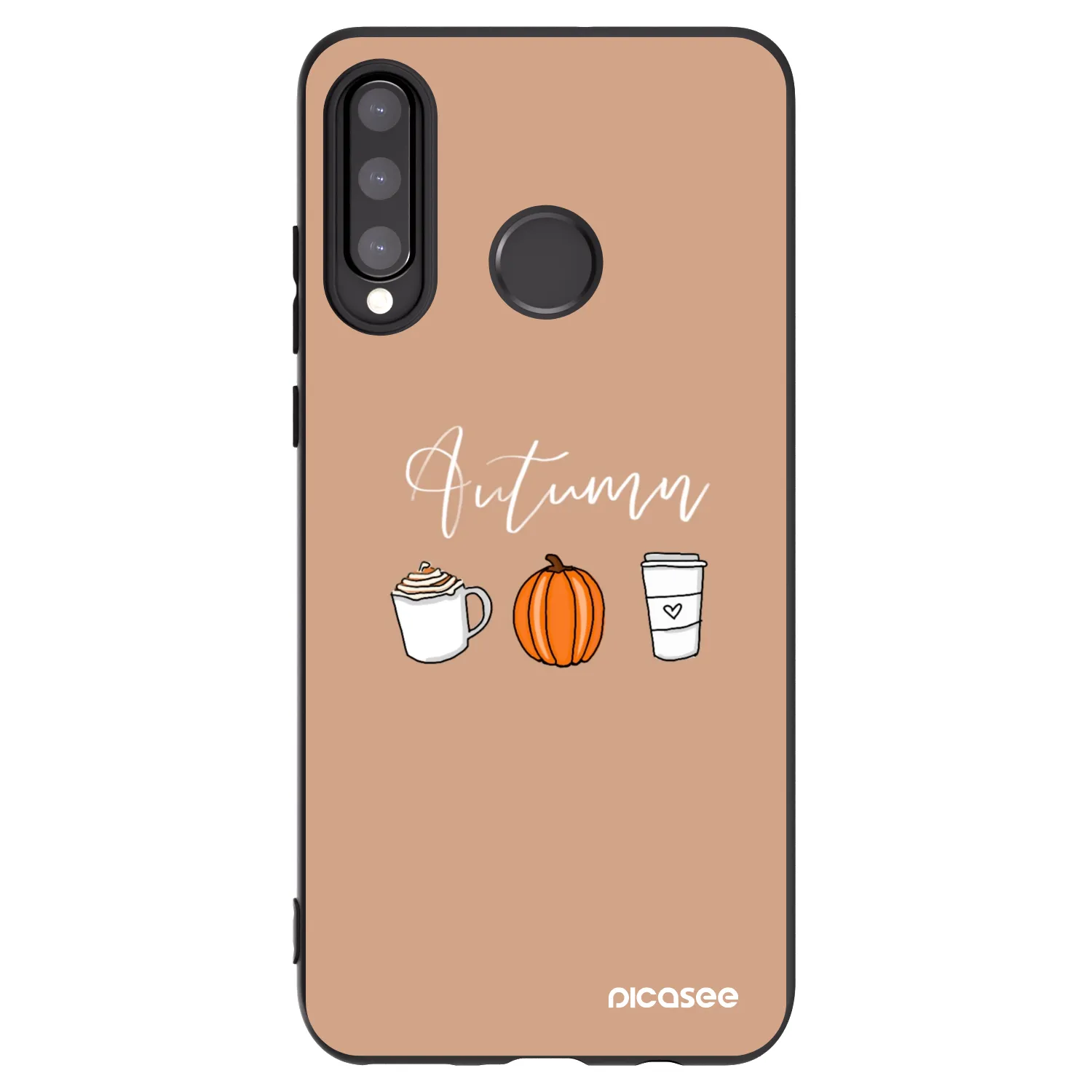 Picasee fekete szilikon tok az alábbi mobiltelefonokra Huawei P30 Lite - Autumn