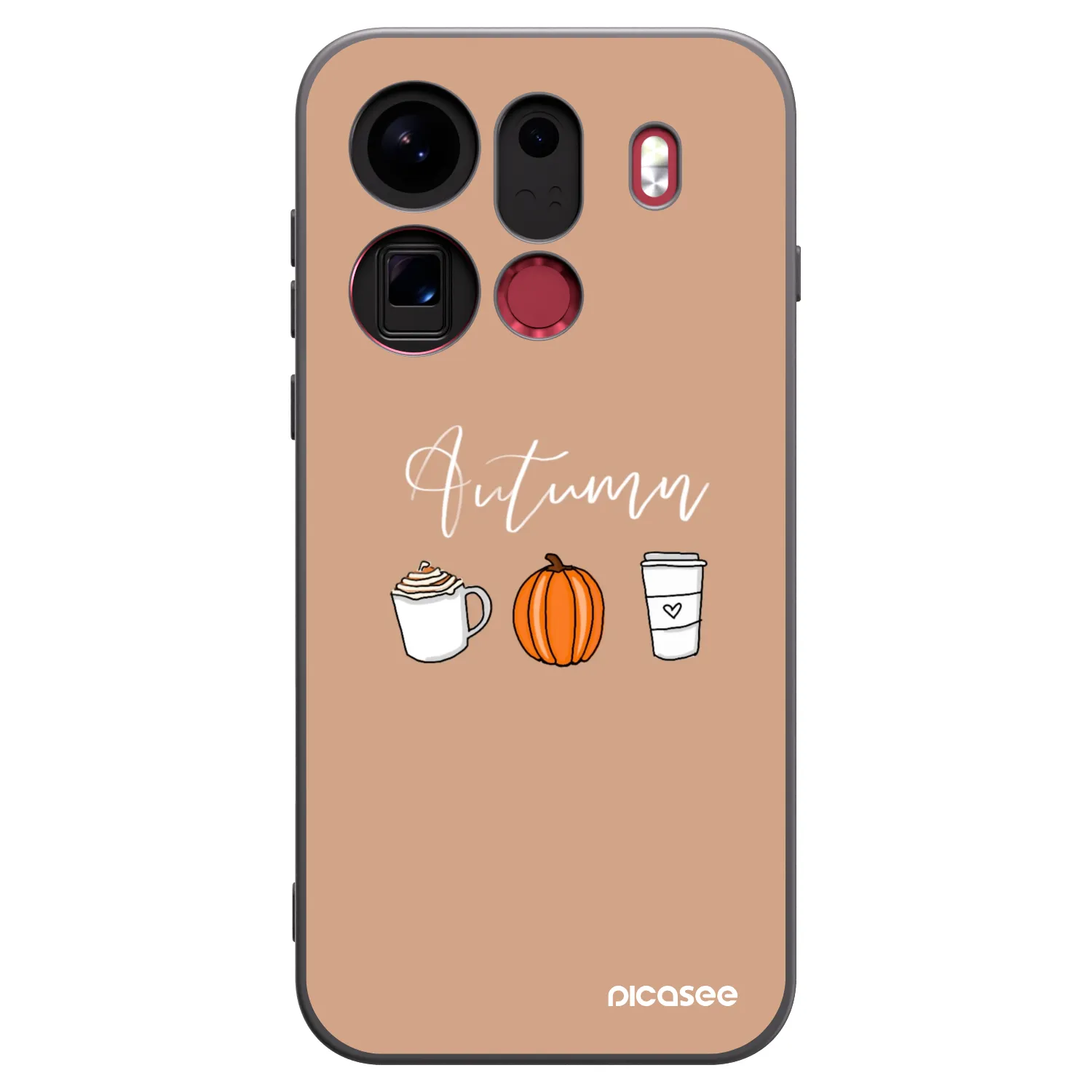 Picasee fekete szilikon tok az alábbi mobiltelefonokra OPPO Find X9 Pro - Autumn