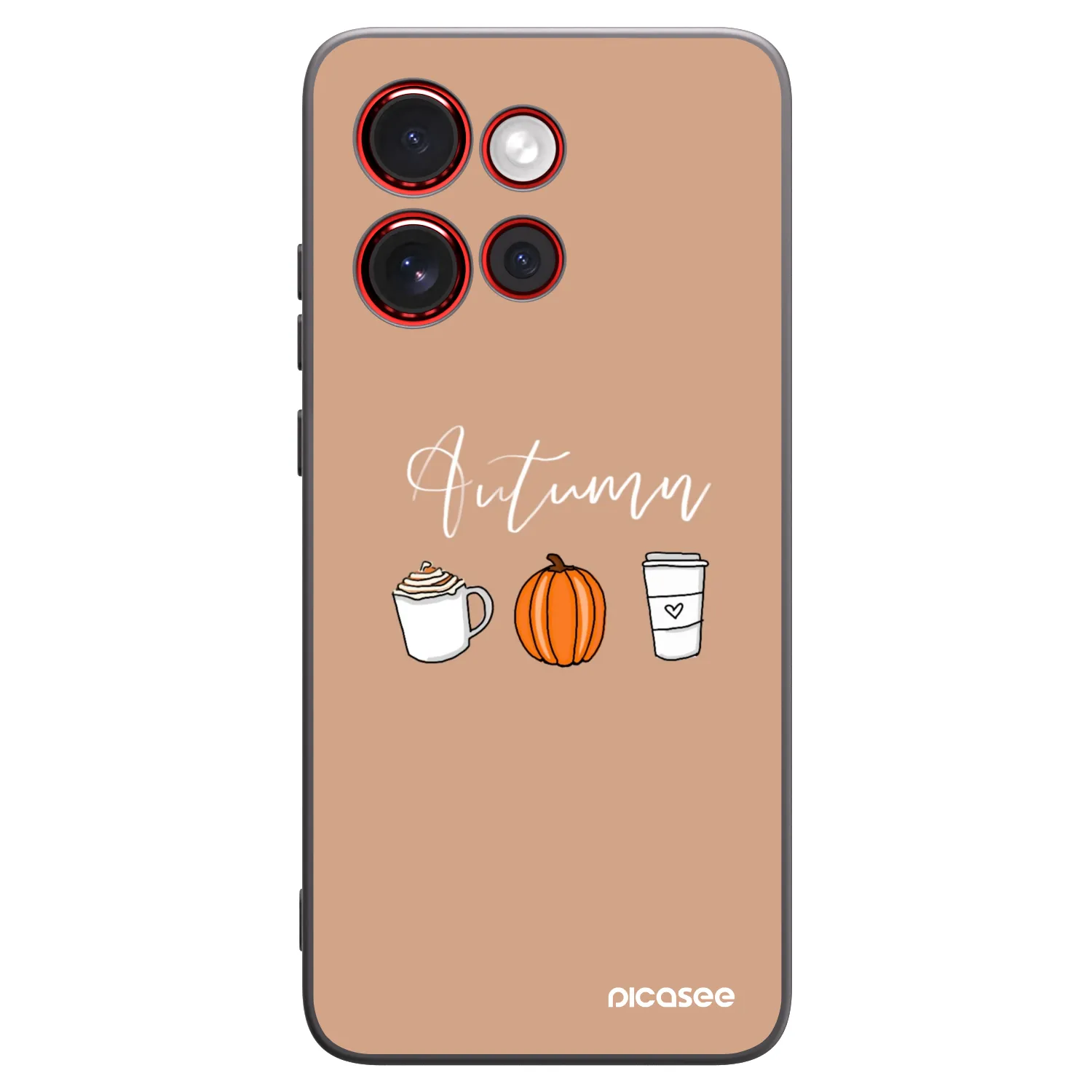 Picasee fekete szilikon tok az alábbi mobiltelefonokra Motorola Edge 60 Neo 5G - Autumn