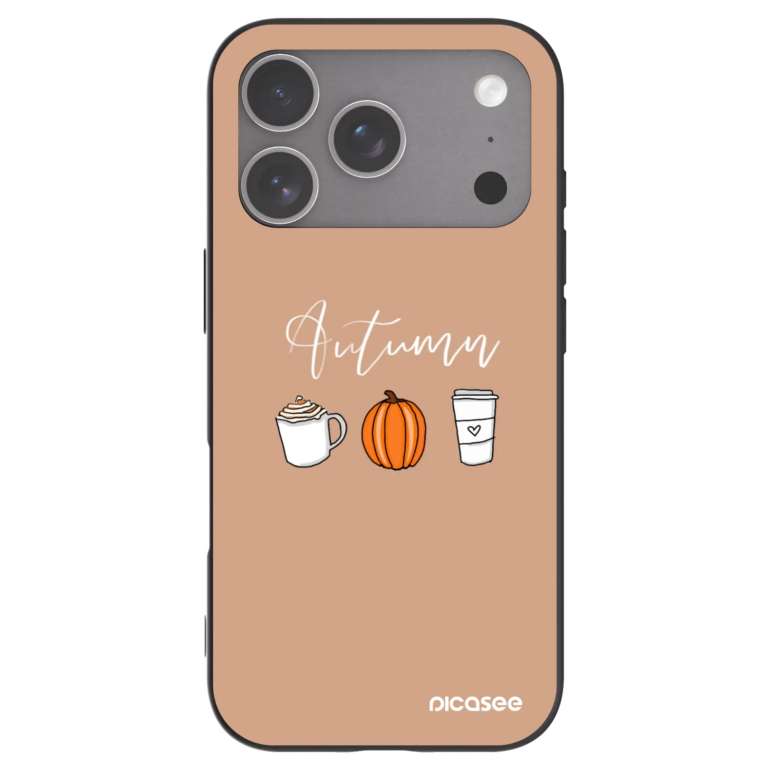 Picasee fekete szilikon tok az alábbi mobiltelefonokra Apple iPhone 18 Pro - Autumn