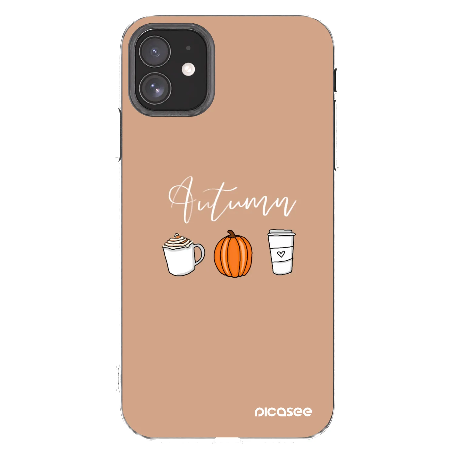 Picasee átlátszó szilikon tok az alábbi mobiltelefonokra Apple iPhone 11 - Autumn