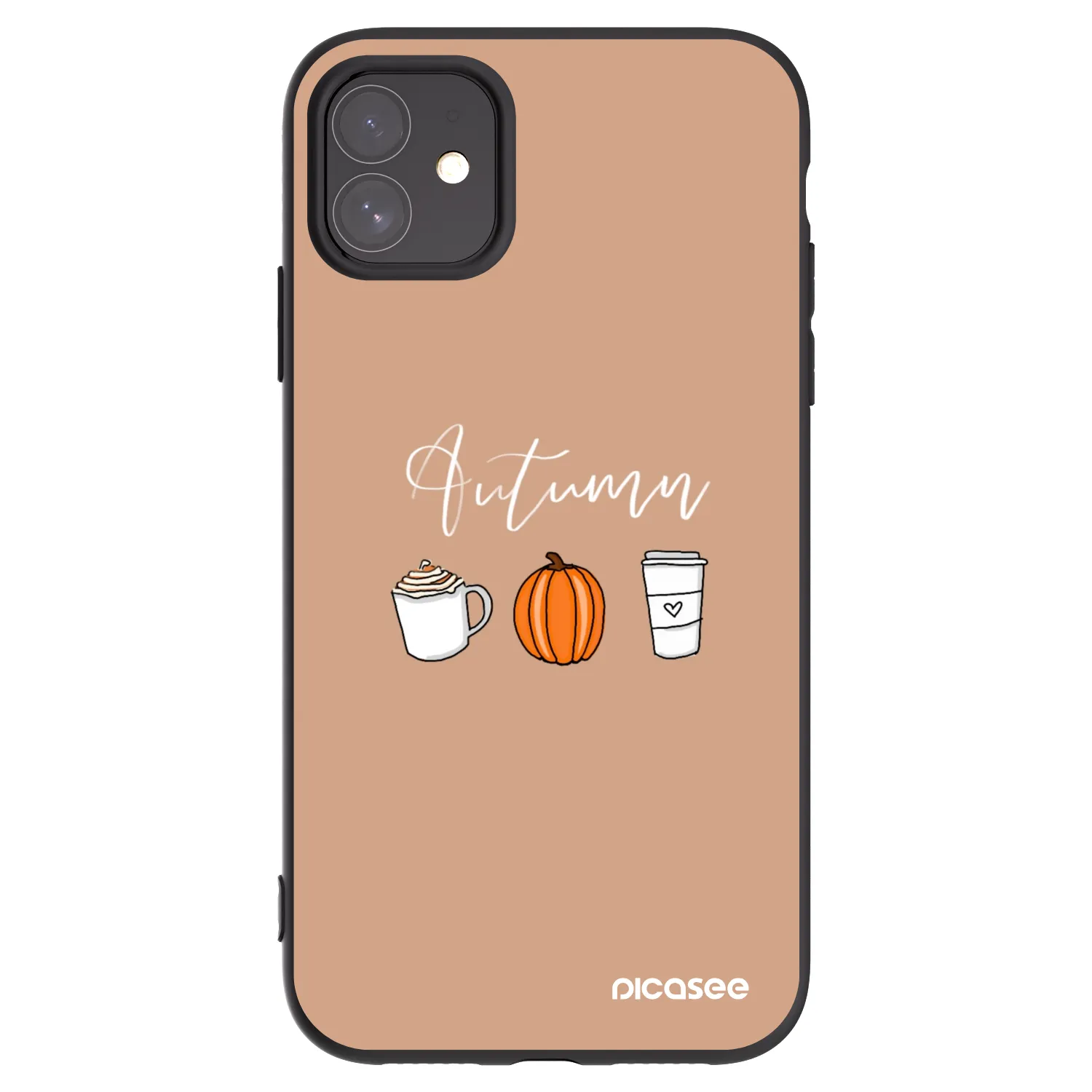 Picasee fekete szilikon tok az alábbi mobiltelefonokra Apple iPhone 11 - Autumn