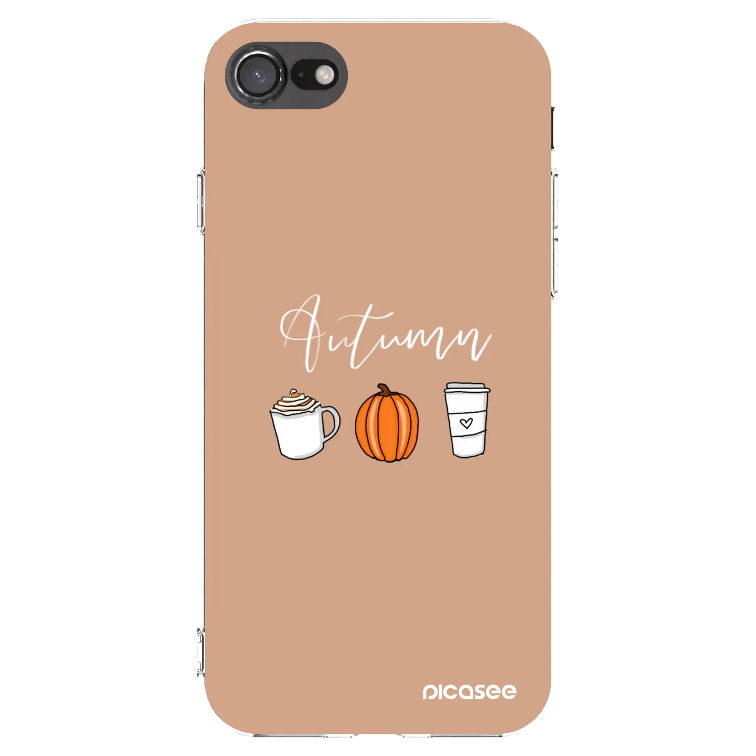 Picasee átlátszó szilikon tok az alábbi mobiltelefonokra Apple iPhone 8 - Autumn