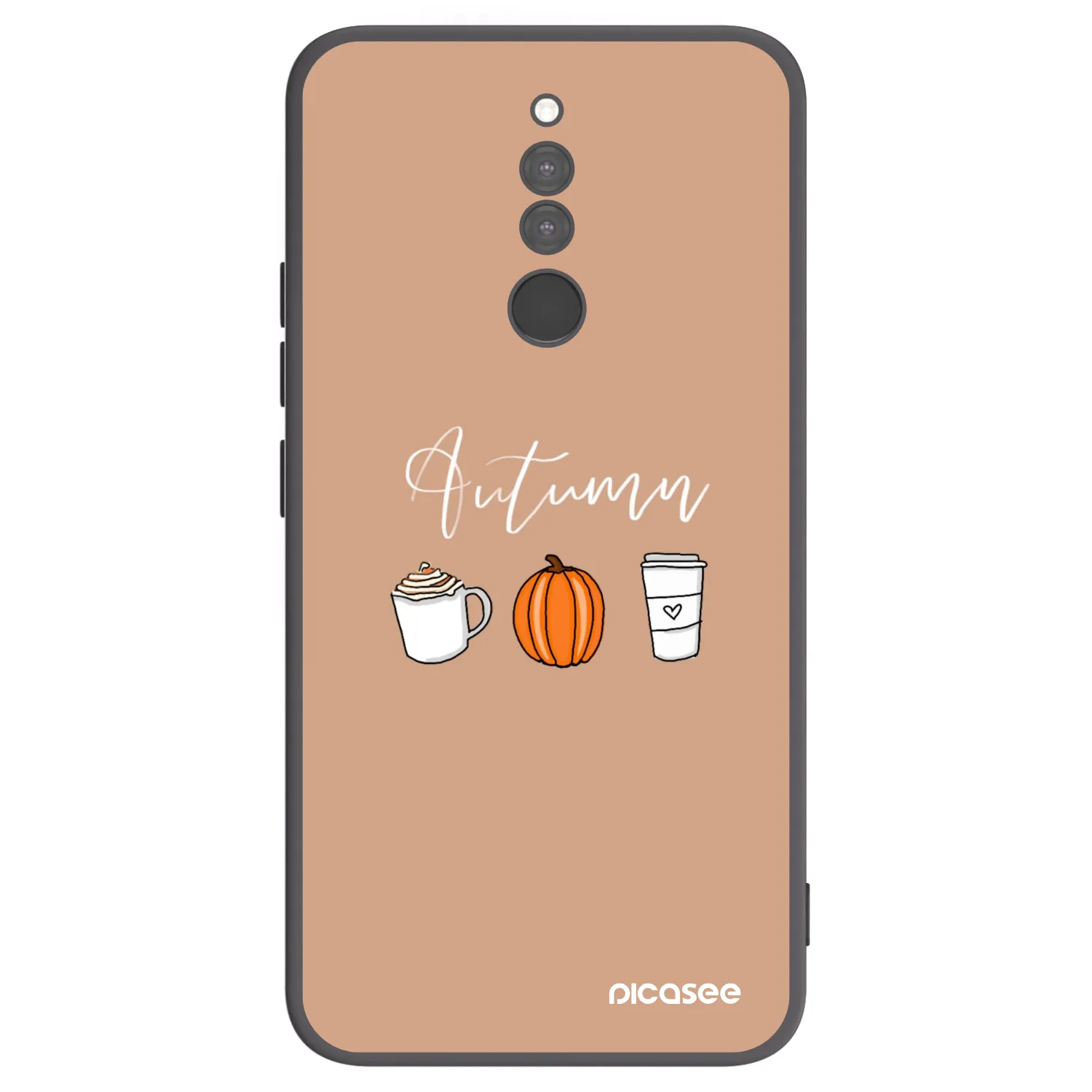 Picasee fekete szilikon tok az alábbi mobiltelefonokra Xiaomi Redmi 8 - Autumn