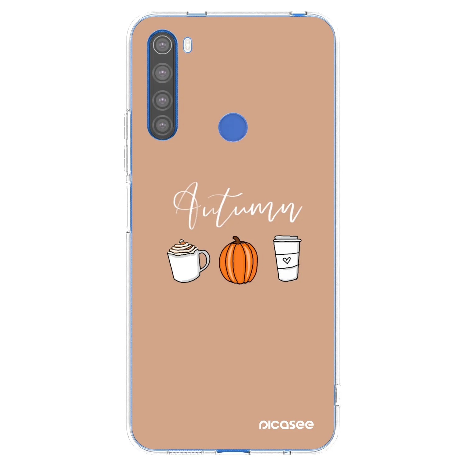 Picasee átlátszó szilikon tok az alábbi mobiltelefonokra Xiaomi Redmi Note 8T - Autumn