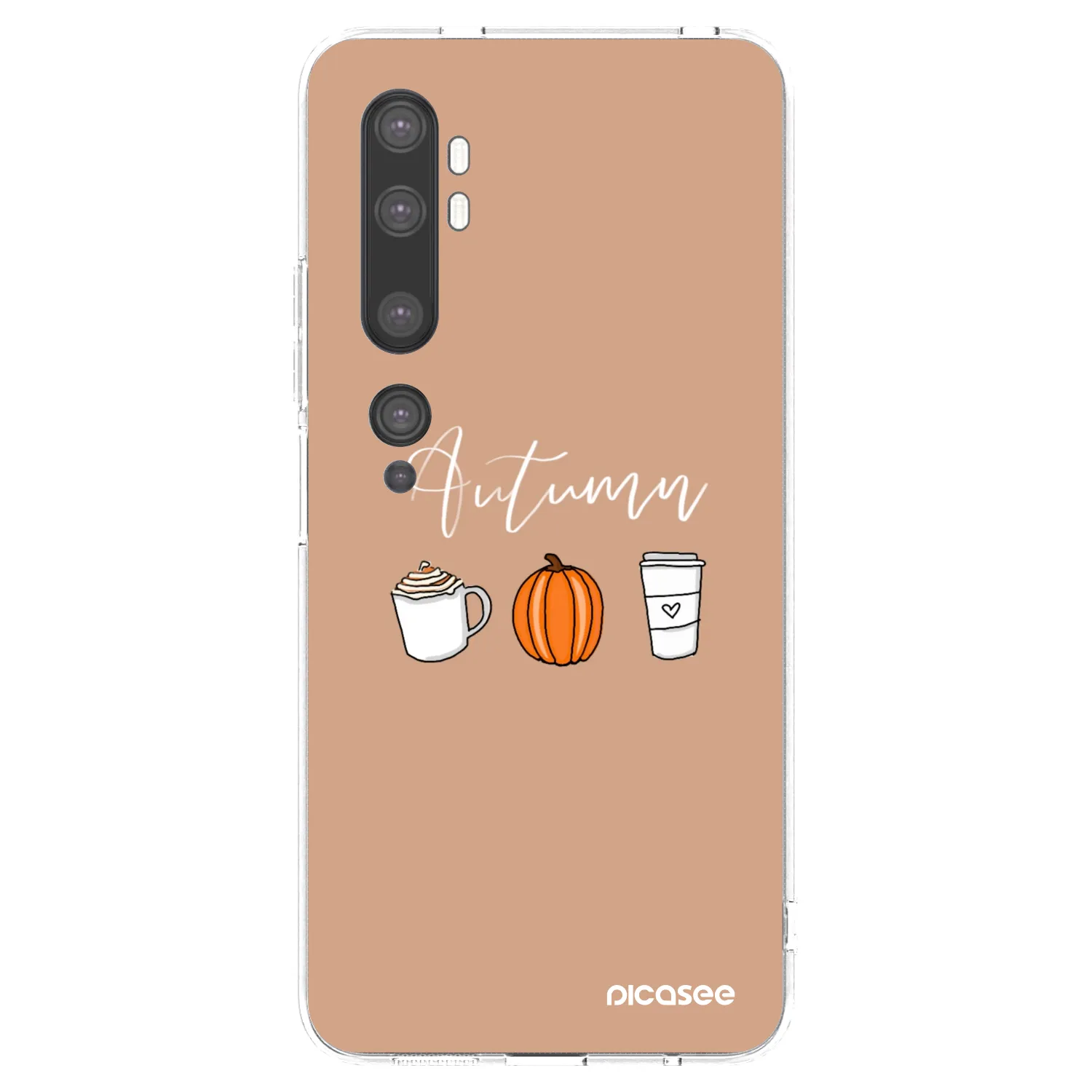 Picasee átlátszó szilikon tok az alábbi mobiltelefonokra Xiaomi Mi Note 10 (Pro) - Autumn