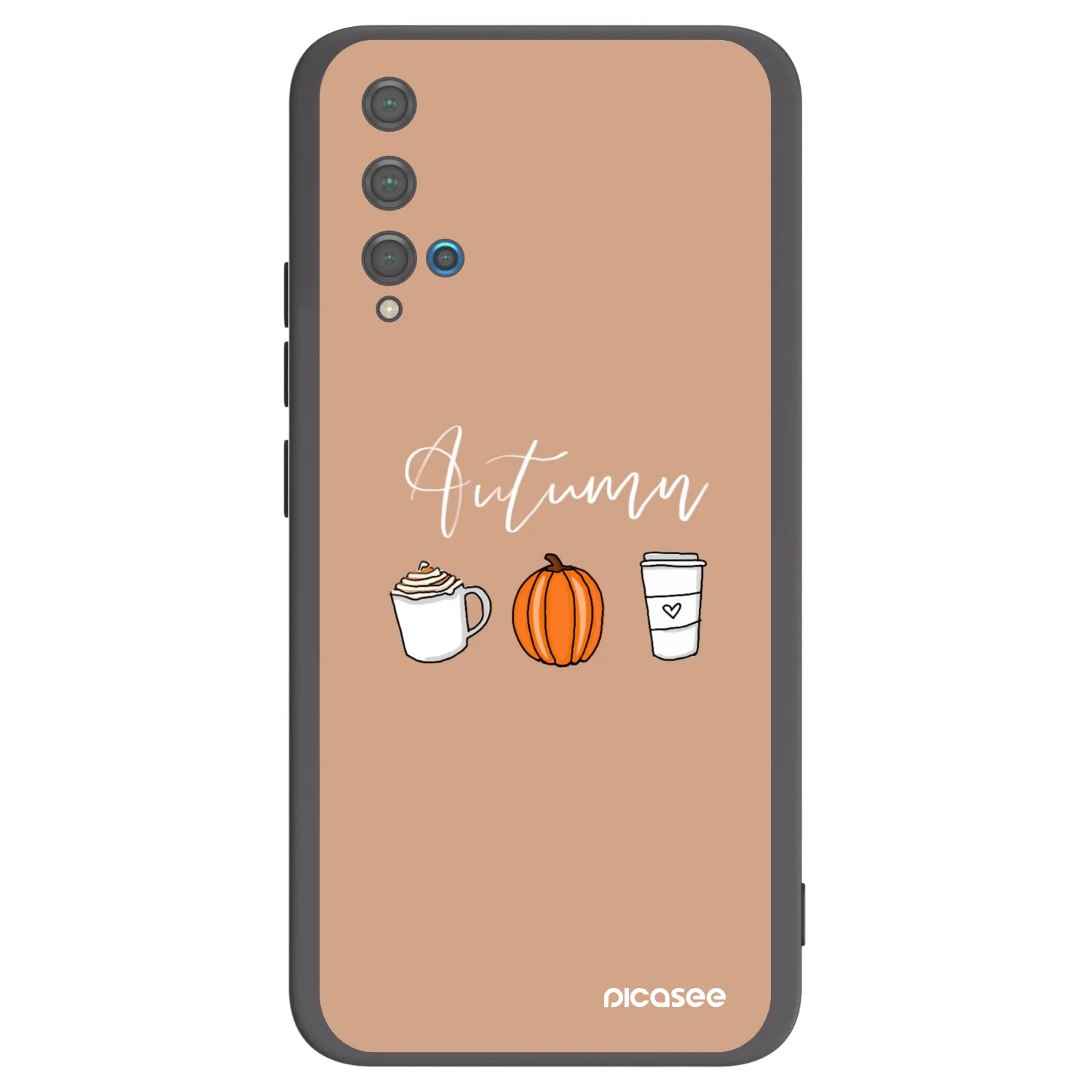 Picasee fekete szilikon tok az alábbi mobiltelefonokra Huawei Nova 5T - Autumn