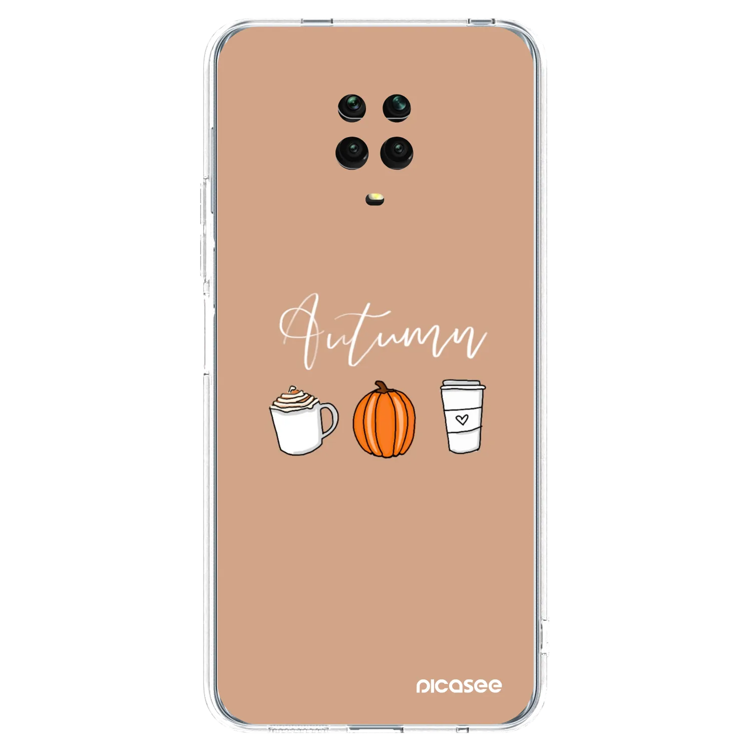 Picasee átlátszó szilikon tok az alábbi mobiltelefonokra Xiaomi Redmi Note 9 Pro - Autumn