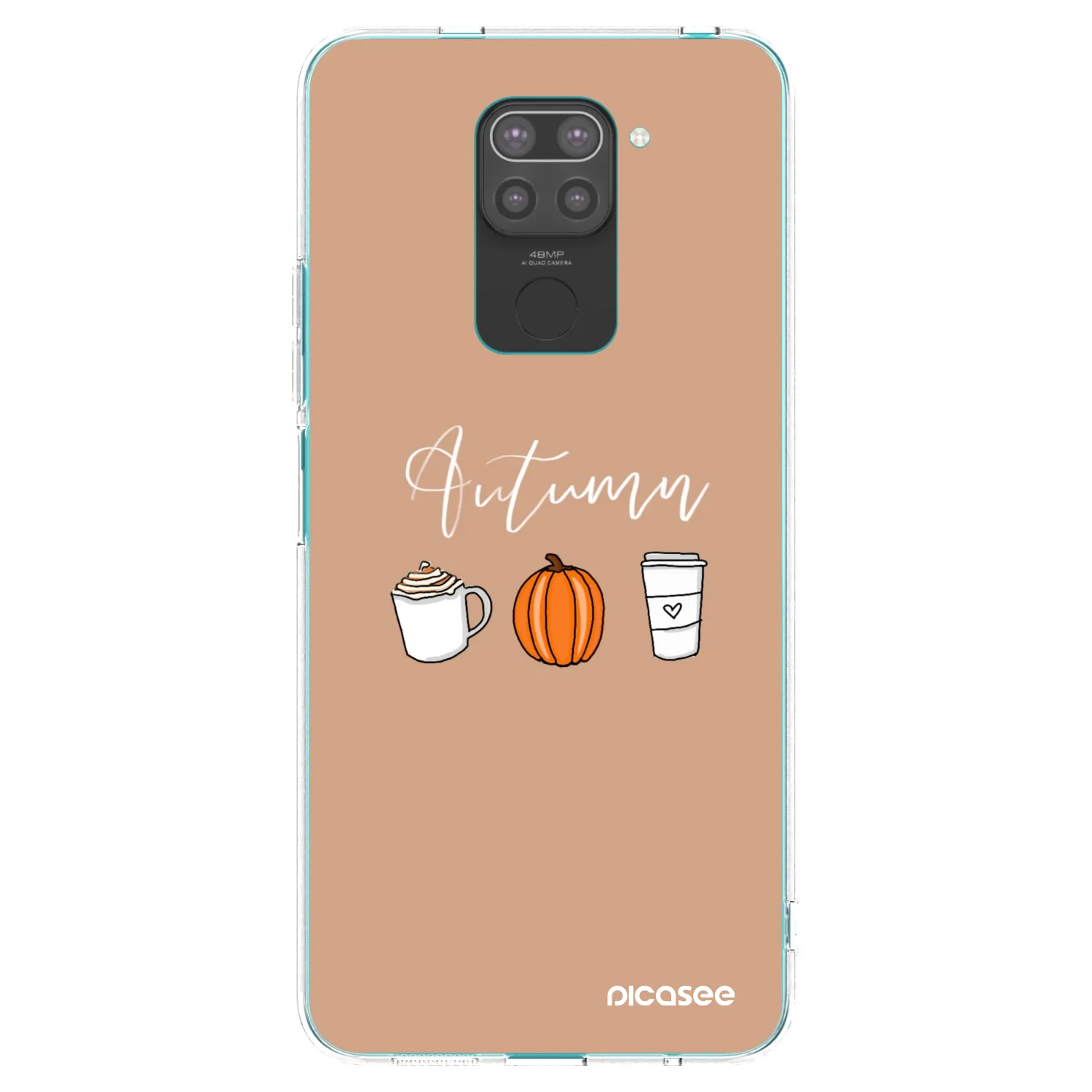 Picasee fekete szilikon tok az alábbi mobiltelefonokra Xiaomi Redmi Note 9 - Autumn