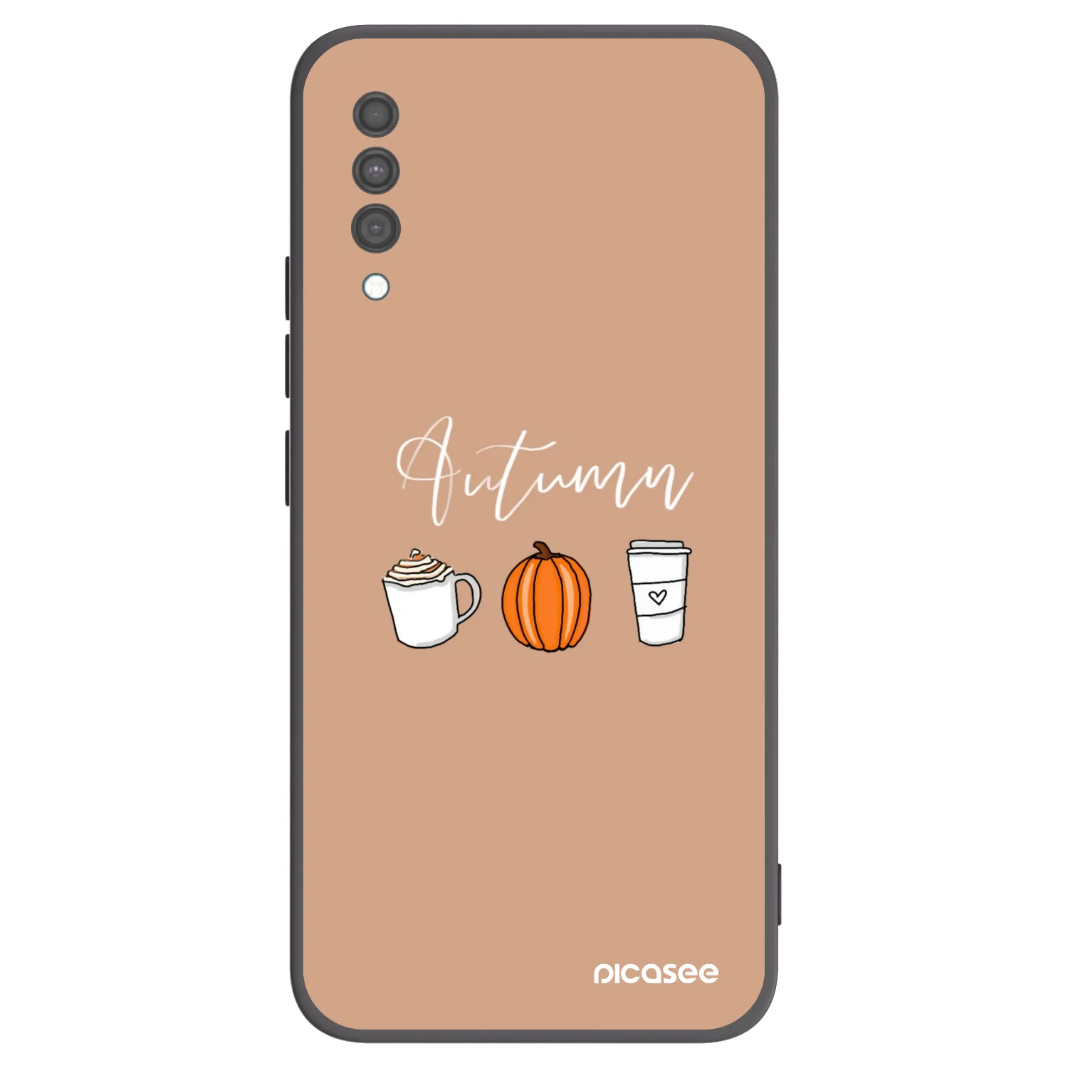 Picasee fekete szilikon tok az alábbi mobiltelefonokra Samsung Galaxy A30s A307F - Autumn