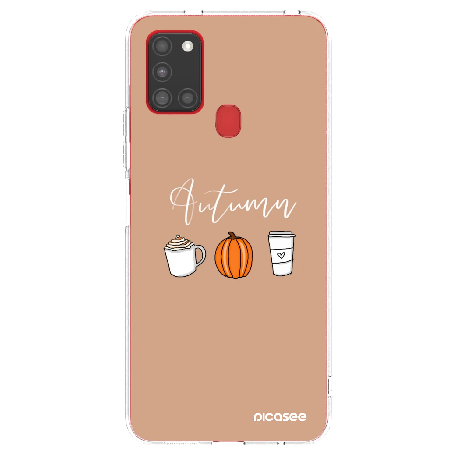 Picasee átlátszó szilikon tok az alábbi mobiltelefonokra Samsung Galaxy A21s - Autumn