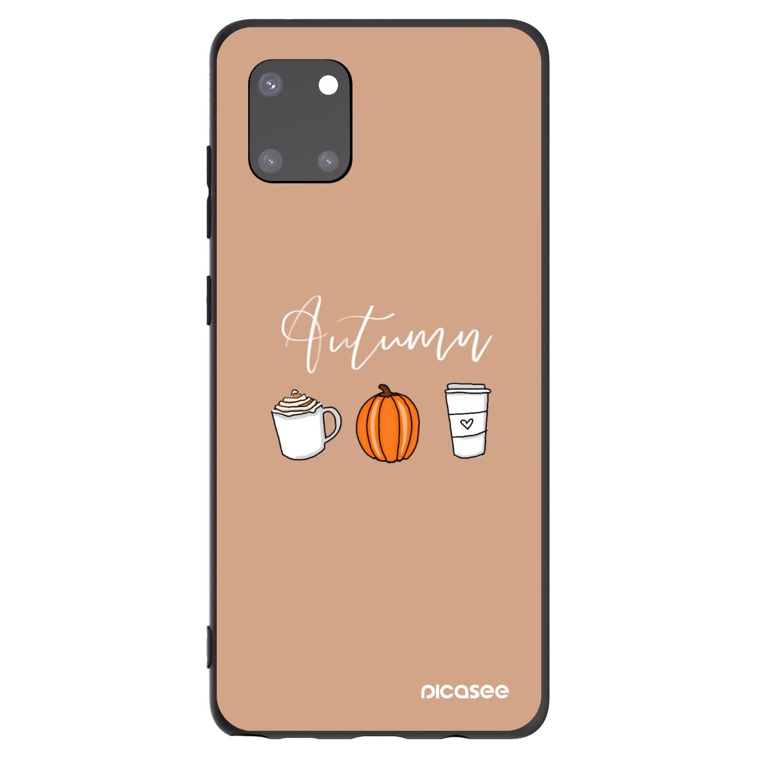 Picasee fekete szilikon tok az alábbi mobiltelefonokra Samsung Galaxy Note 10 Lite N770F - Autumn