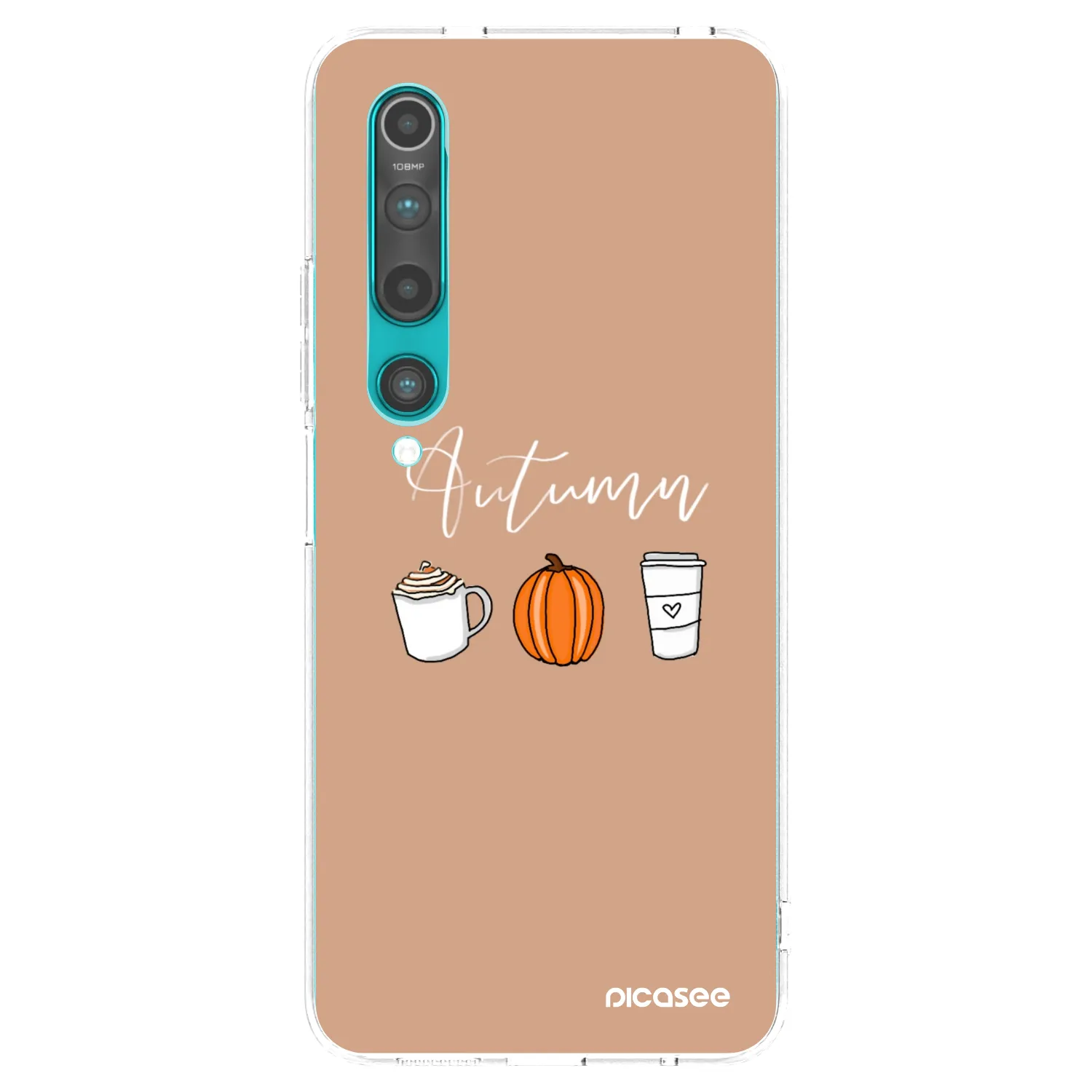 Picasee átlátszó szilikon tok az alábbi mobiltelefonokra Xiaomi Mi 10 - Autumn