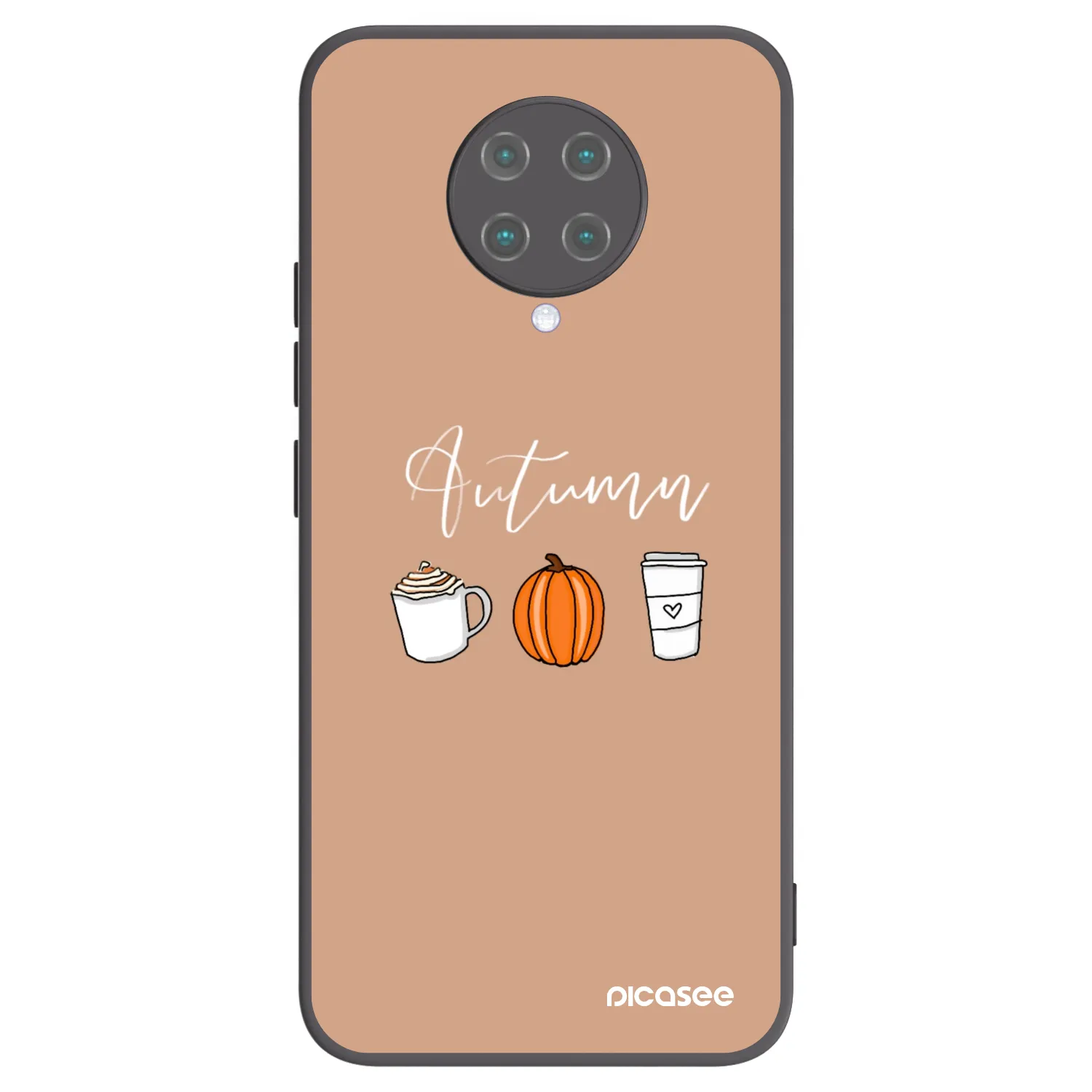 Picasee fekete szilikon tok az alábbi mobiltelefonokra Xiaomi Poco F2 Pro - Autumn