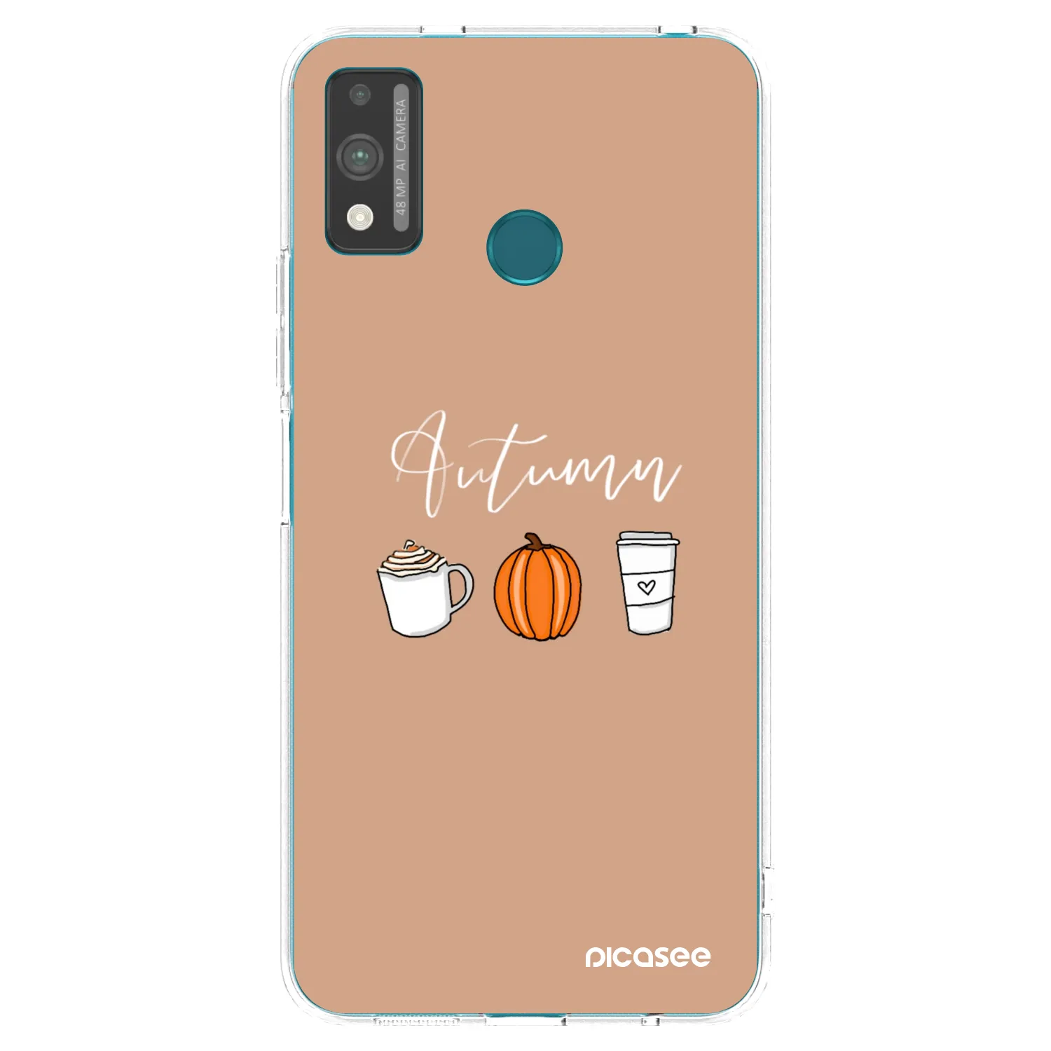 Picasee átlátszó szilikon tok az alábbi mobiltelefonokra Honor 9X Lite - Autumn