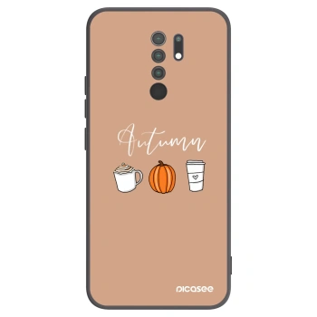 Picasee fekete szilikon tok az alábbi mobiltelefonokra Xiaomi Redmi 9 - Autumn