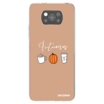 Picasee fekete szilikon tok az alábbi mobiltelefonokra Xiaomi Poco X3 - Autumn