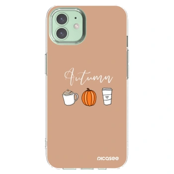 Picasee átlátszó szilikon tok az alábbi mobiltelefonokra Apple iPhone 12 - Autumn