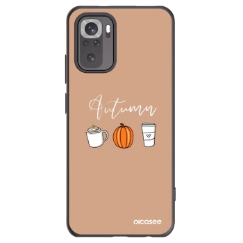 Picasee fekete szilikon tok az alábbi mobiltelefonokra Xiaomi Redmi Note 10S - Autumn
